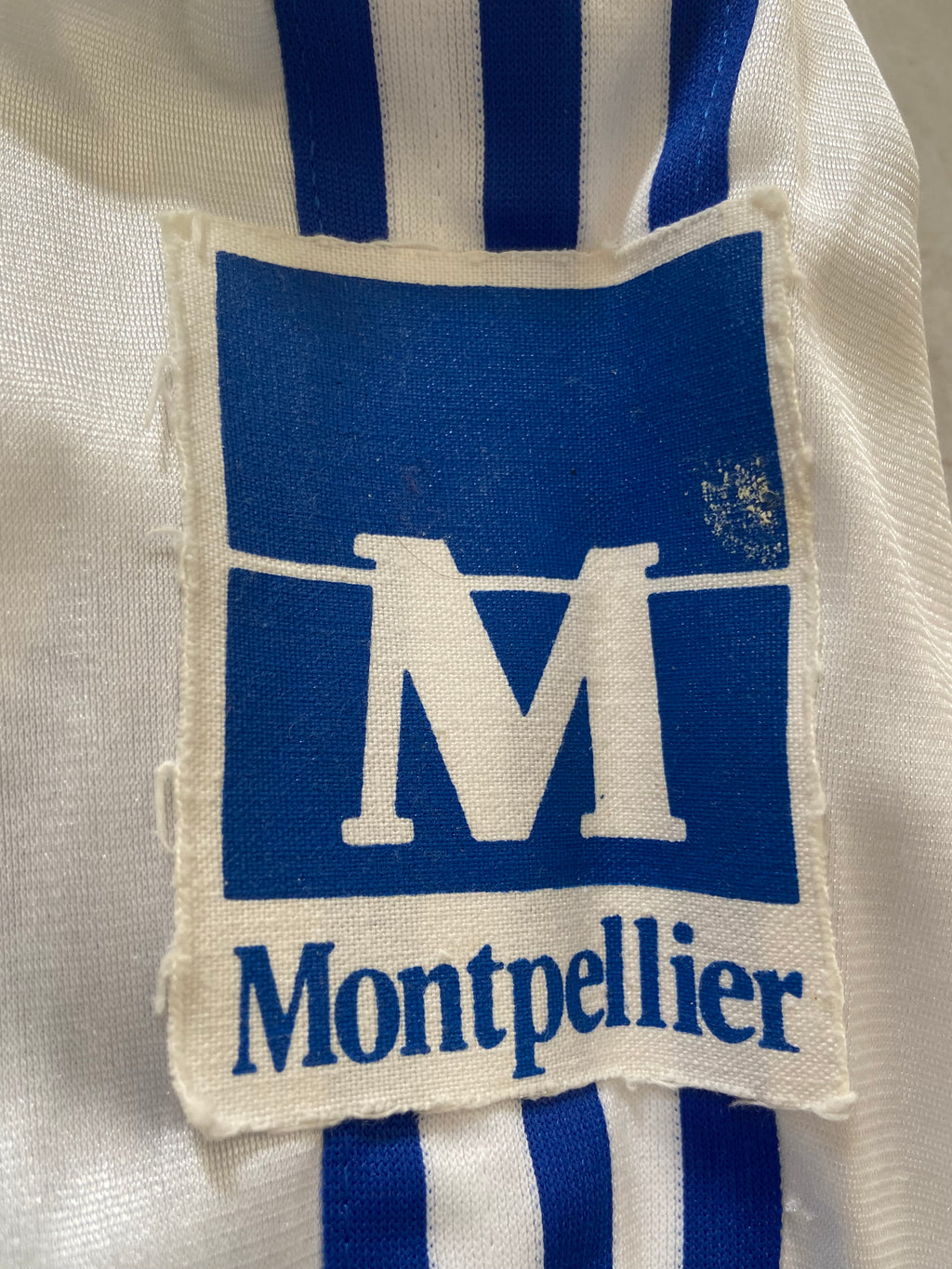 Maillot de foot ADIDAS de l’équipe de MONTPELLIER MHSC (stock pro) saison 1993-94 (extérieur)