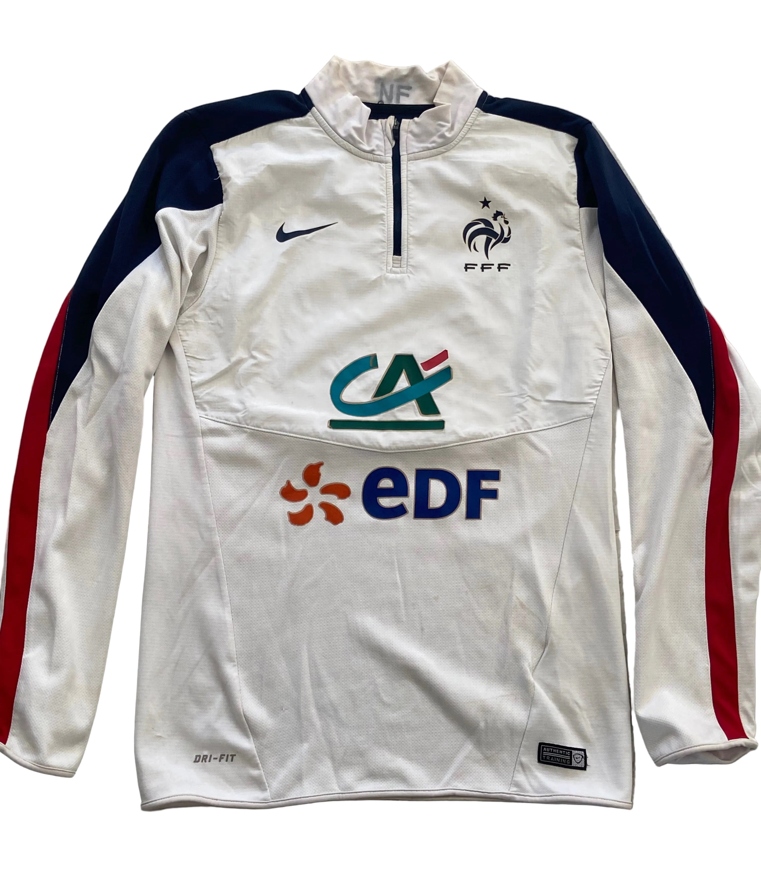 Sweat d’échauffement NIKE de l’équipe de FRANCE (porté Nabil FEKIR) année 2018-19
