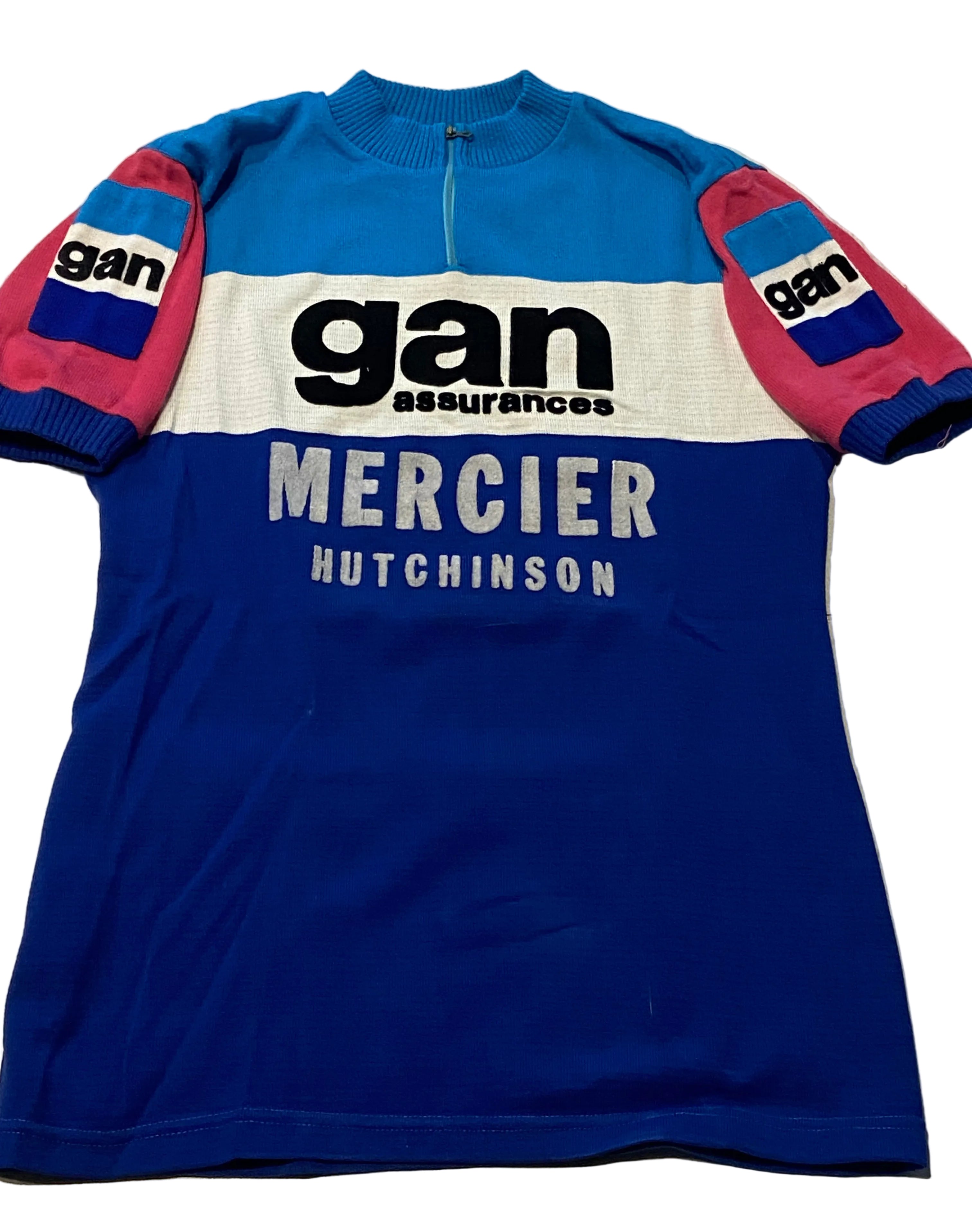 Maillot de cyclisme Gan-Mercier-Hutchinson (POULIDOR- ZOETEMELK…) année 1975-76