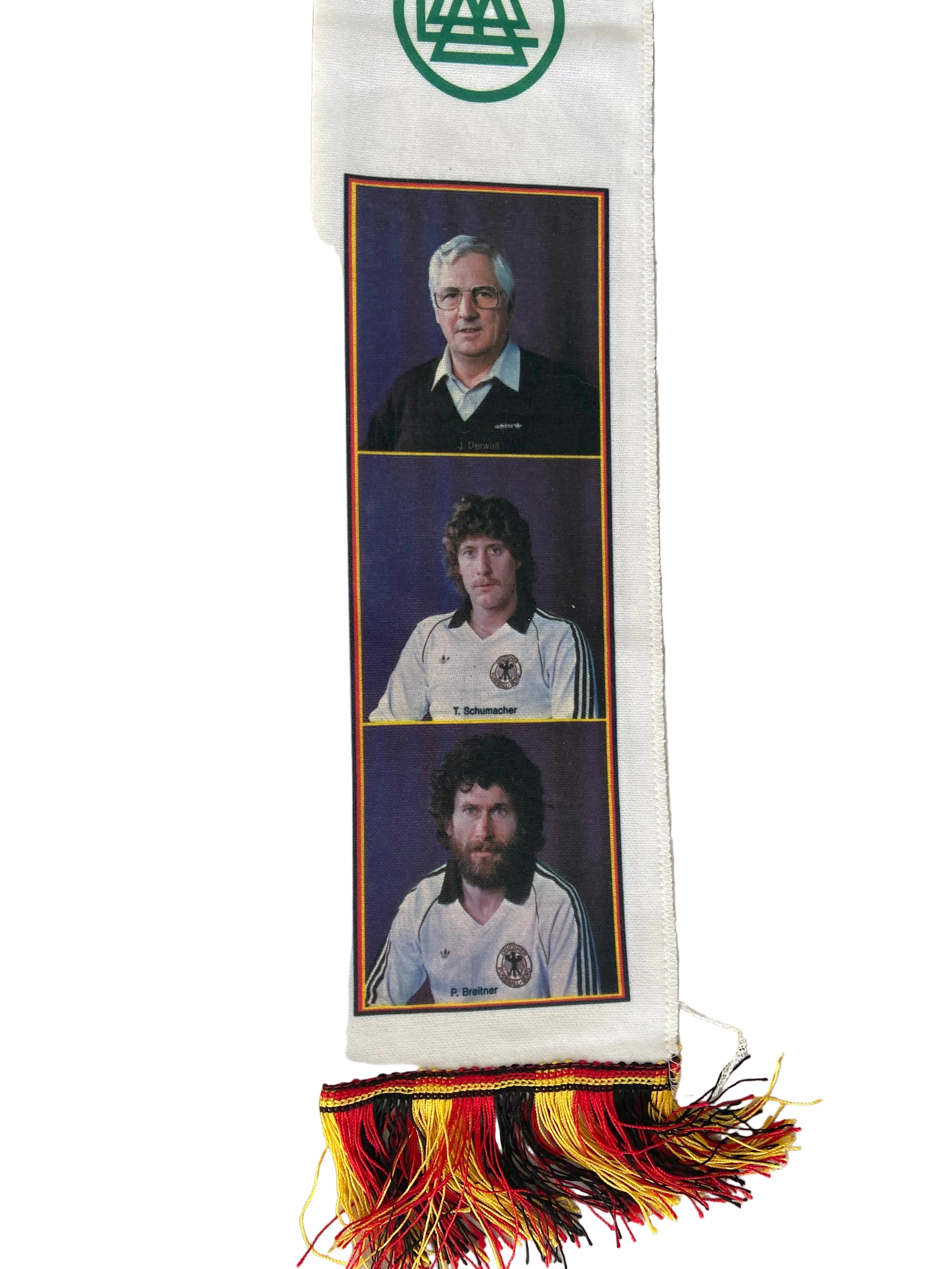 Écharpe de foot Vintage Mannschaft - Allemagne 1982 - (Neuve sous Blister-Deadstock)