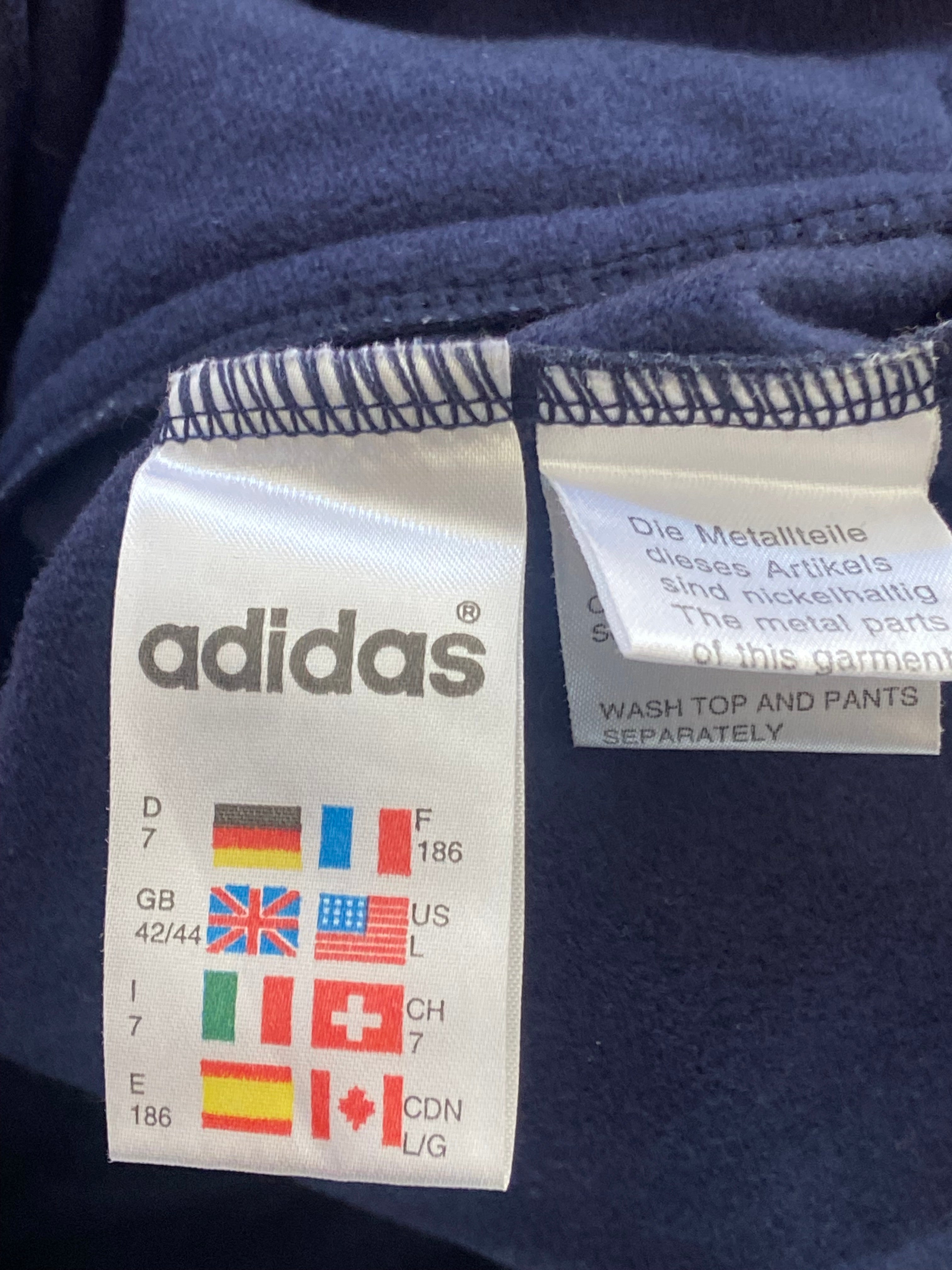 Veste de survêtement ADIDAS de l’équipe de FRANCE année 1998-99
