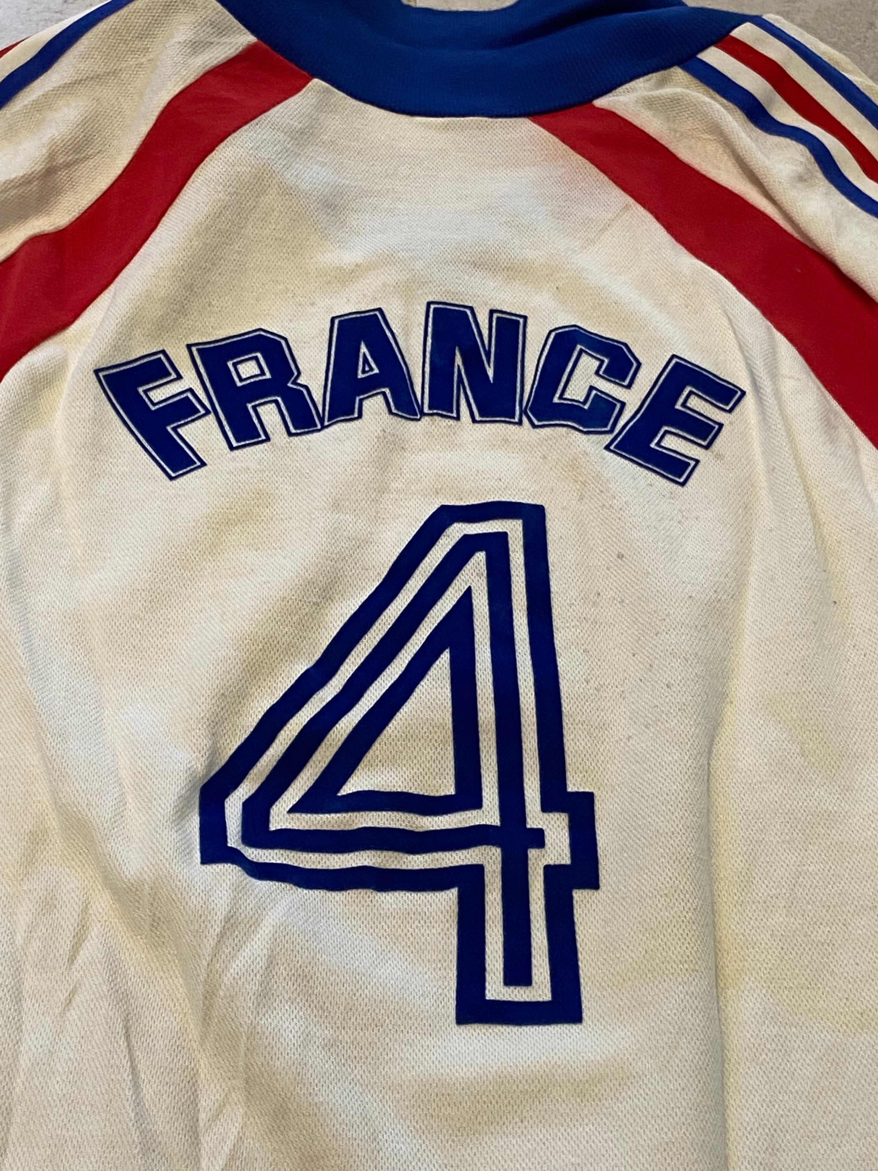 Maillot de Volley-Ball de L’équipe de FRANCE (porté N.4 BLAIN) saison 1986-88