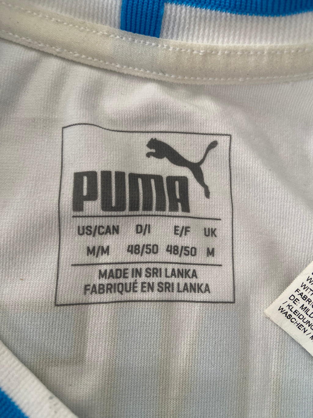 Maillot de foot PUMA de l’OM MARSEILLE (porté N.14 CLINTON NJIE) saison 2018-19