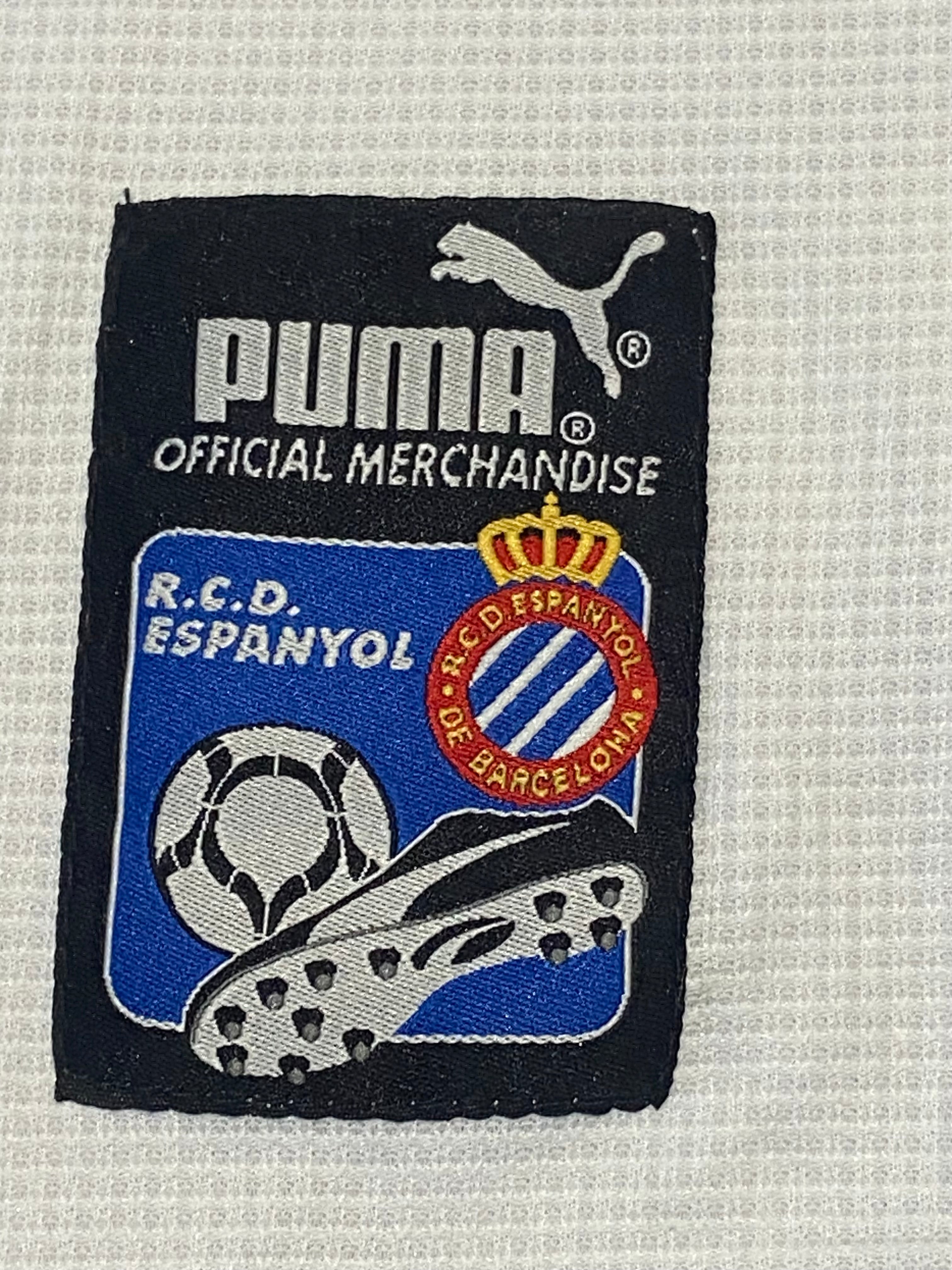 Maillot de foot du RCD Espanyol de Barcelone (porté N.8 CEMBRANOS) saison 1997-98