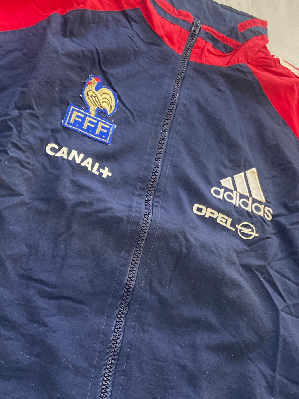 Veste de survêtement ADIDAS de l’équipe de FRANCE saison 1998-99