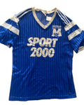 Maillot de foot ADIDAS échauffement training de MONTPELLIER MHSC (porté N.9 XUEREB) saison 1989-90