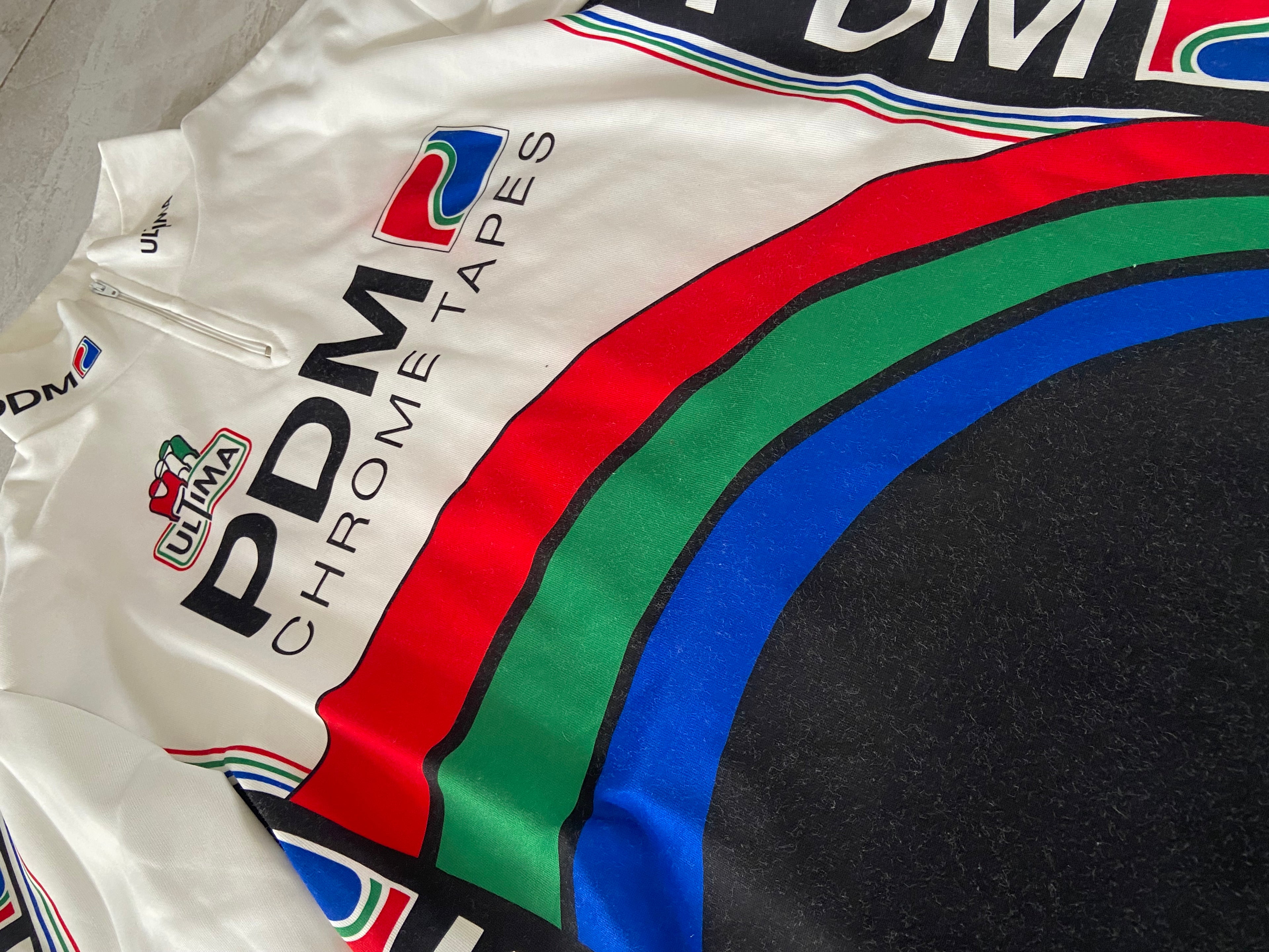 Maillot de cyclisme ULTIMA de l’équipe PDM-Chrome Tapes (LEMOND-KELLY-BREUKINK) année 1990-91