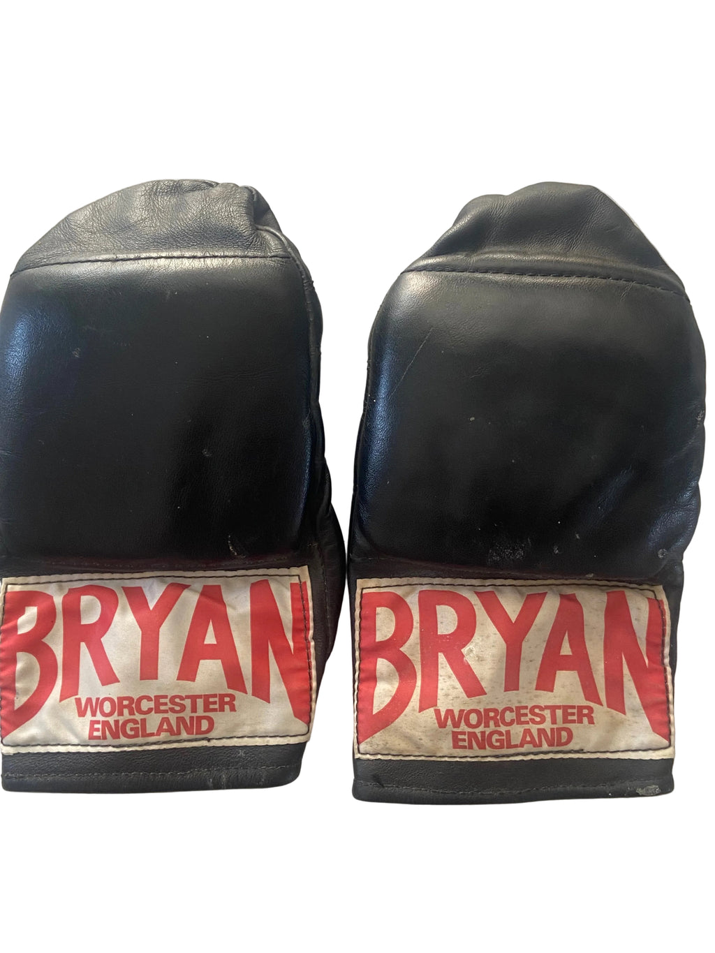 Paire de Mitaines de Sac "Old School" BRYAN Worcester - Cuir - Made in England Vintage COLLECTOR