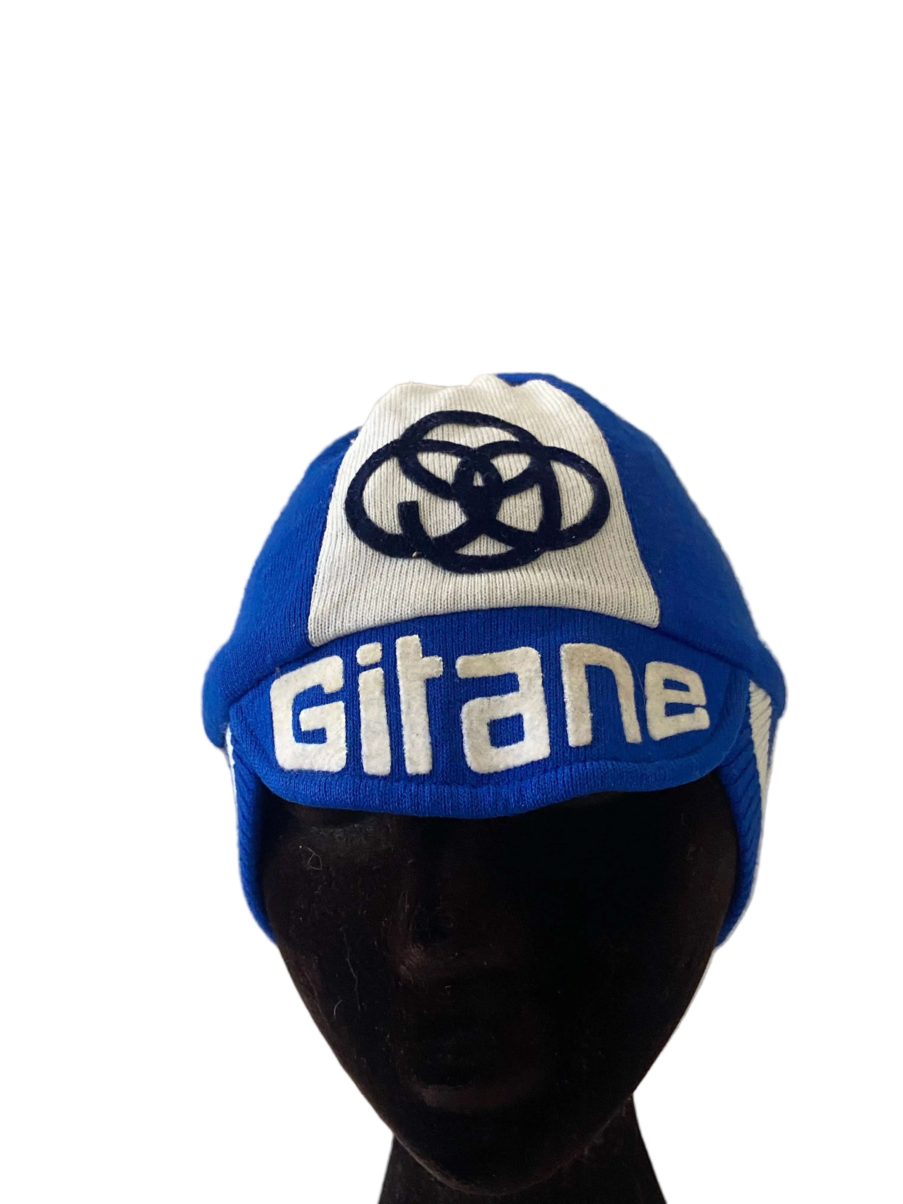 Casquette officielle Bonnet de vélo Cyclisme Vintage GITANE – Hiver – année 70- COLLECTOR