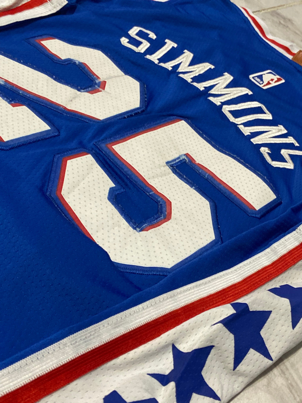 Maillot NIKE de BASKET-BALL des PHILADELPHIA 76ers (N.25 SIMMONS) année 2017-18