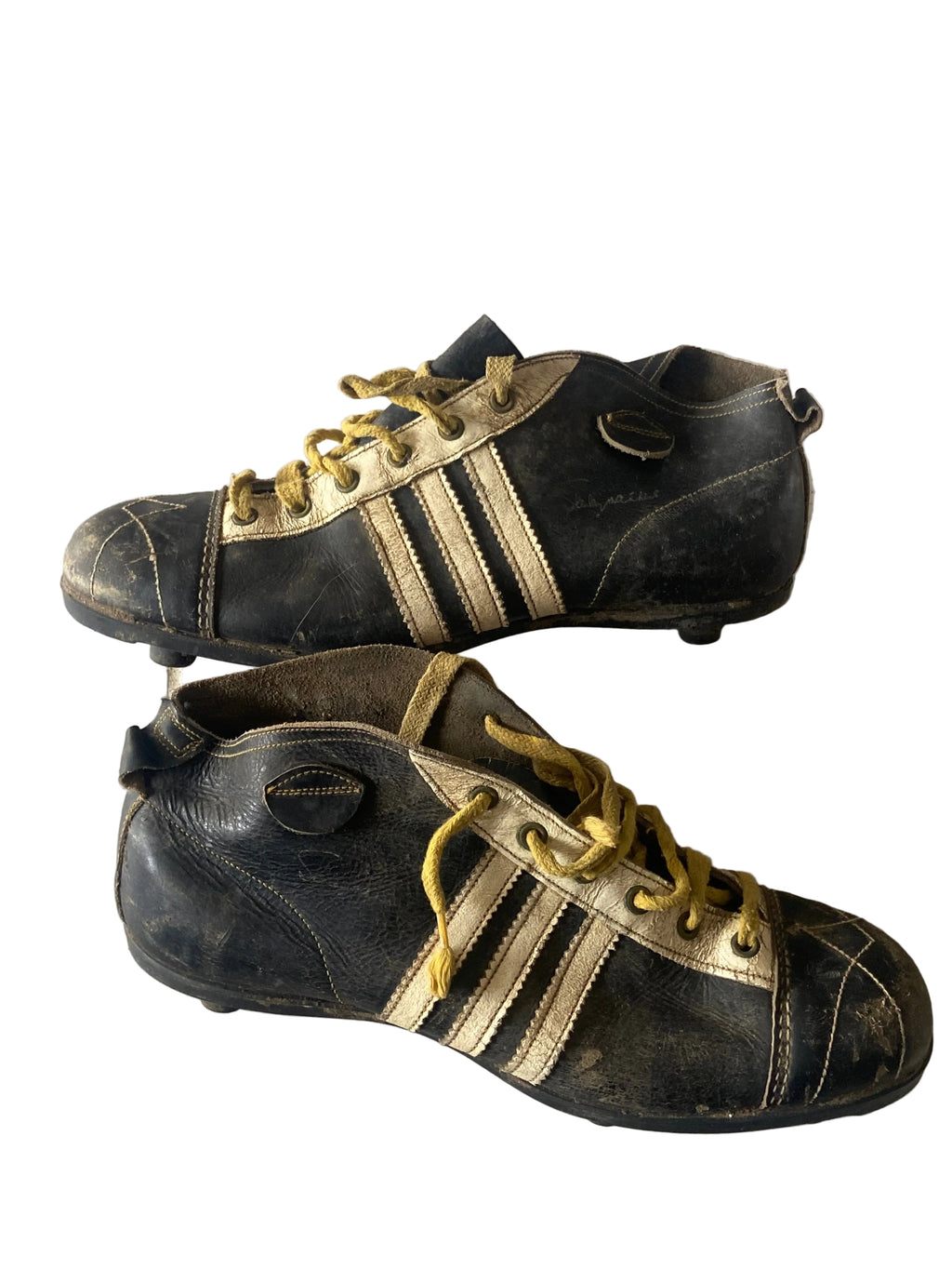 Paire de chaussures à crampons anciennes 70’s COLLECTOR