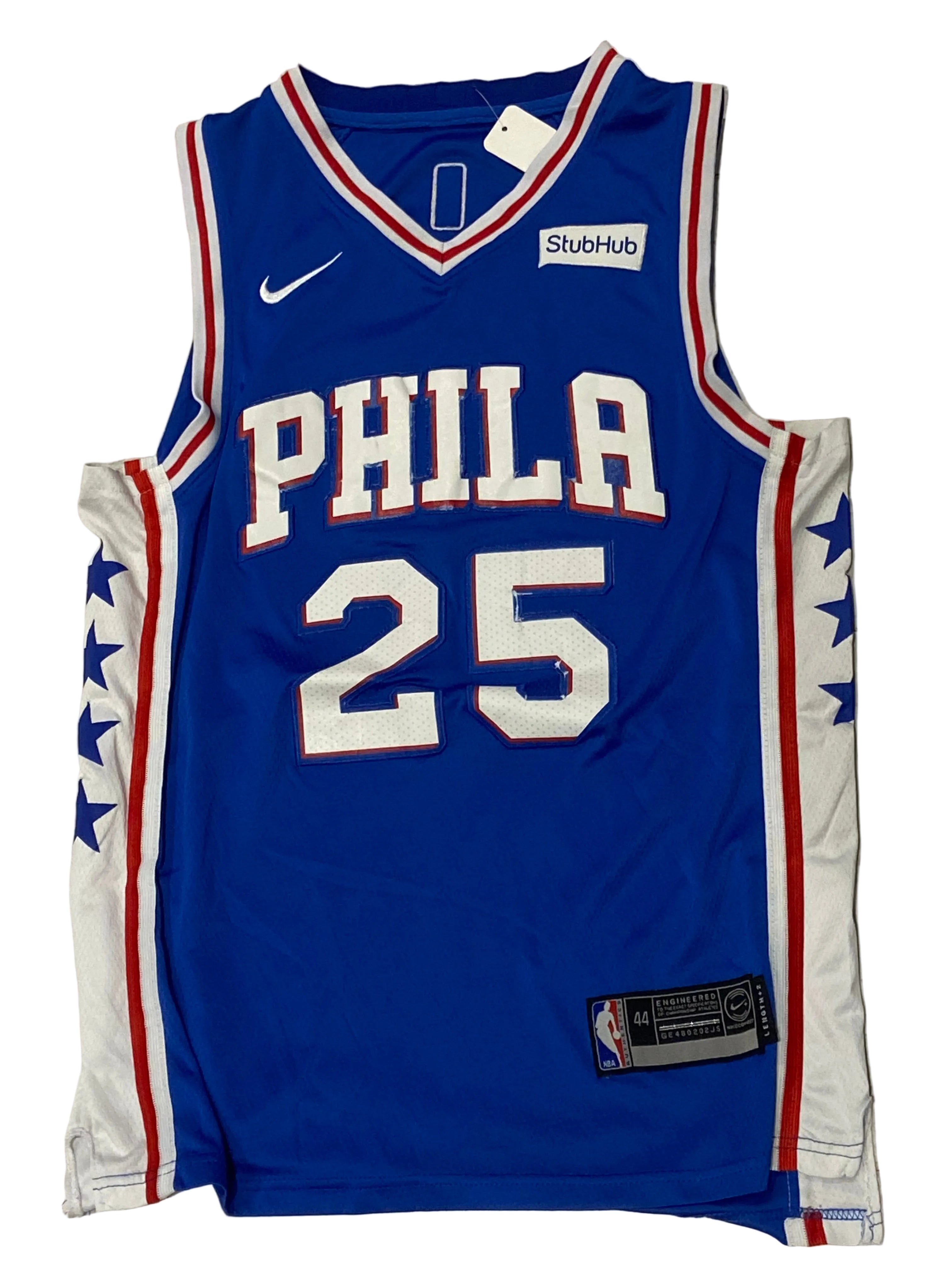 Maillot NIKE de BASKET-BALL des PHILADELPHIA 76ers (N.25 SIMMONS) année 2017-18