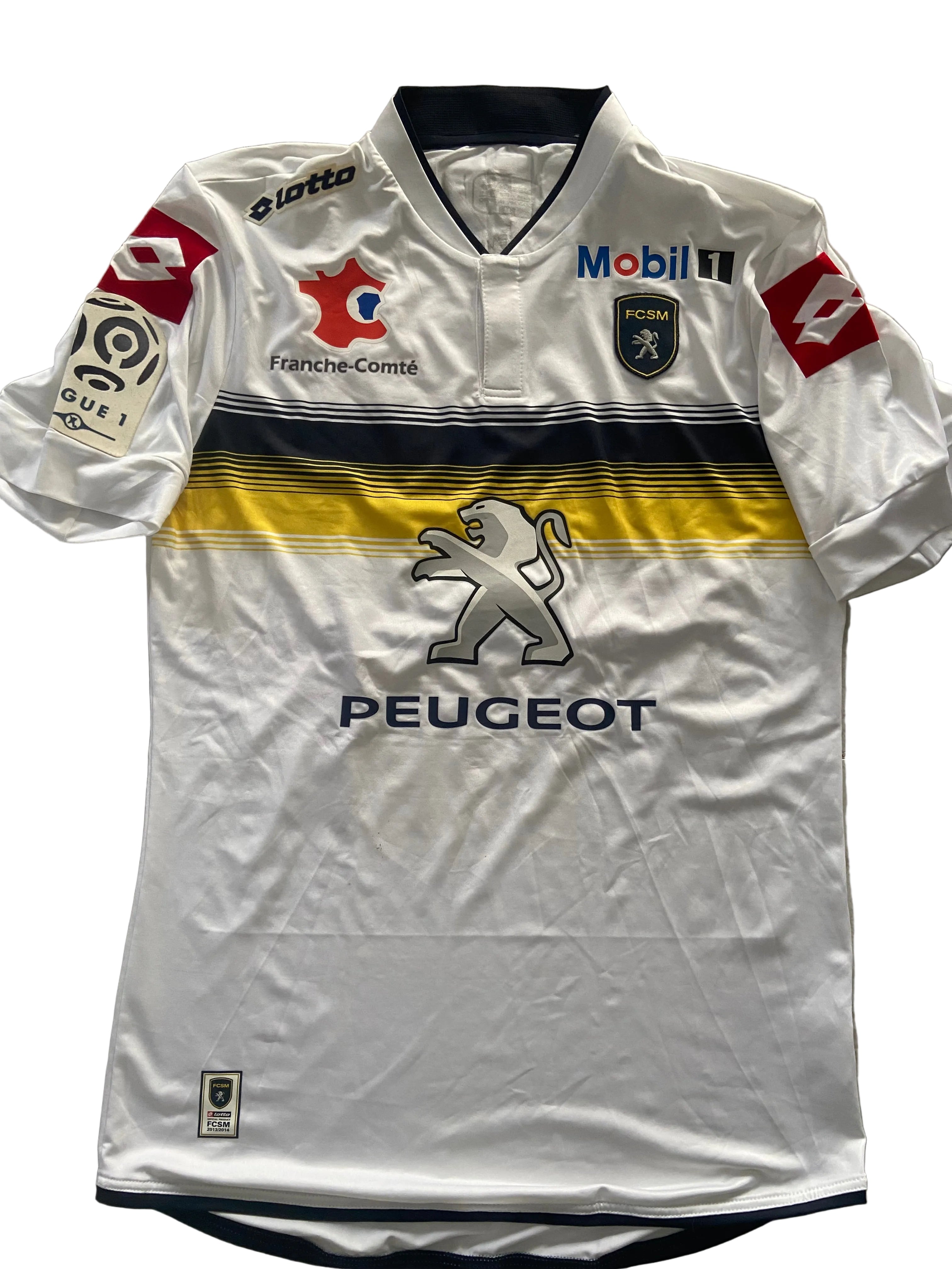 Maillot de foot LOTTO du FC SOCHAUX (porté N.17 PEYBERNES) saison 2013-14
