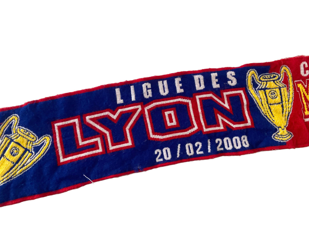 Echarpe de foot LYON/MANCHESTER Ligue des Champions Scarf Supporter
