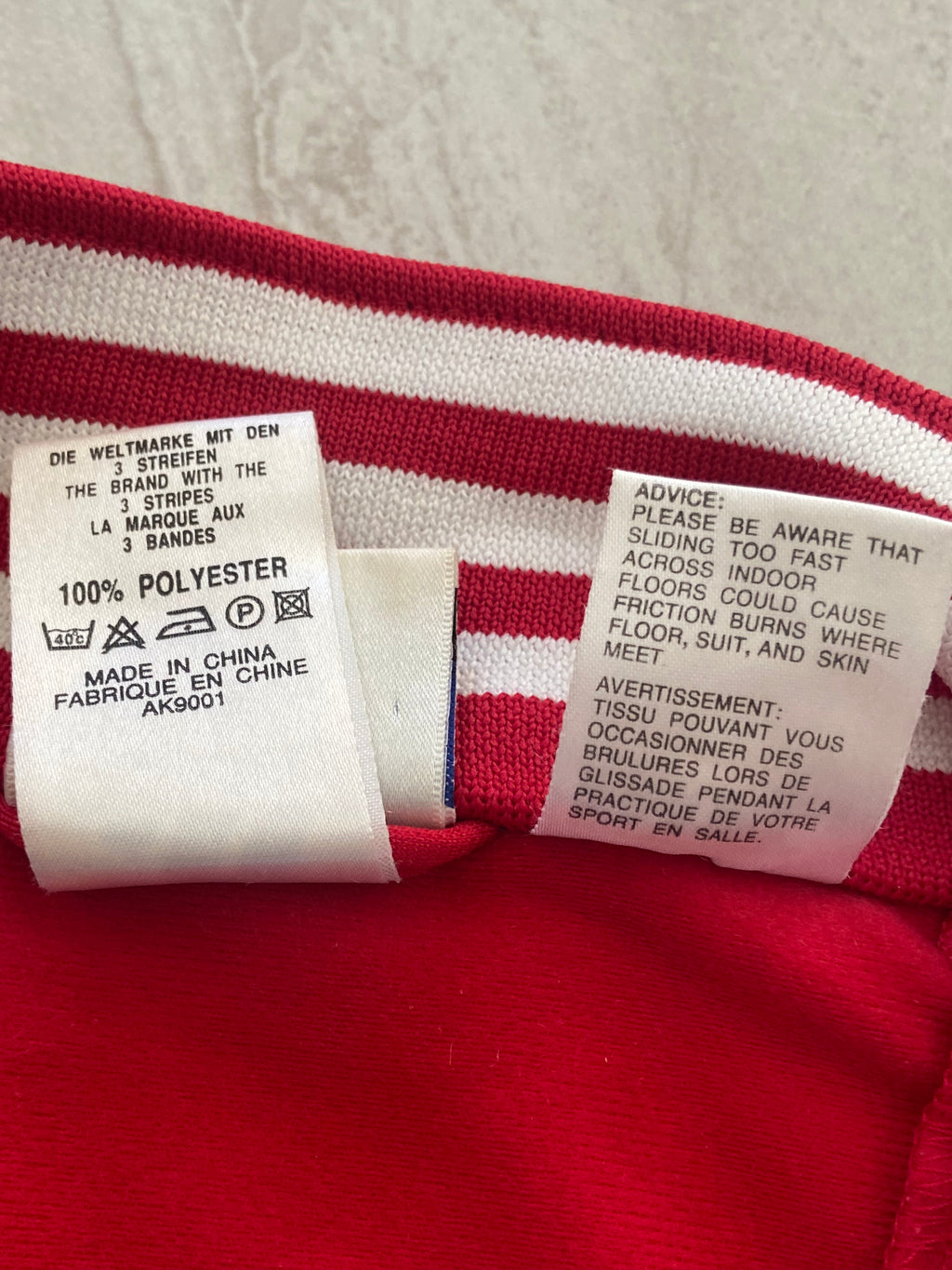 Veste de survêtement ADIDAS de l’équipe de FRANCE (porté joueur pro) saison 1999-2000