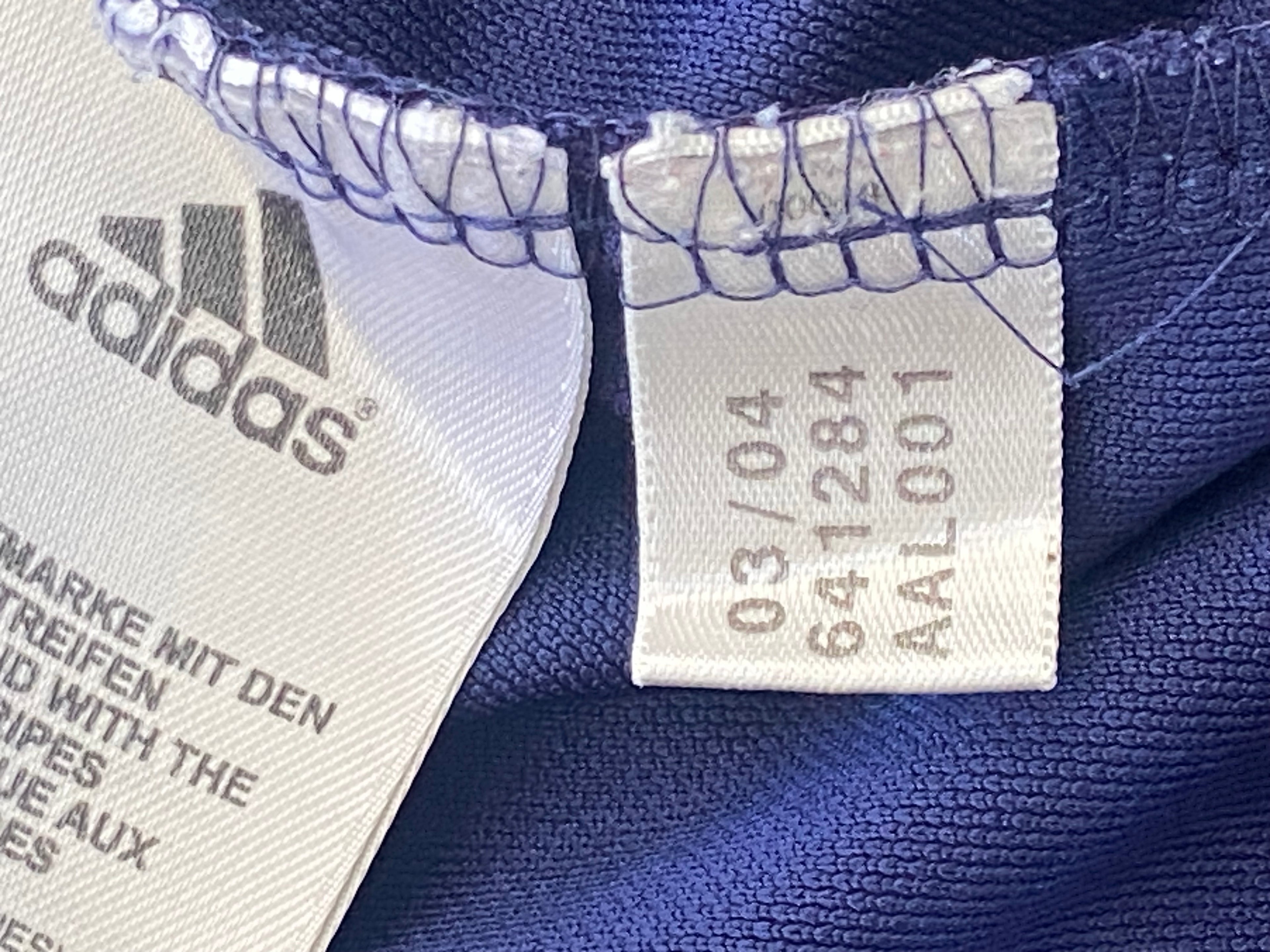 Survêtement échauffement complet ADIDAS de l’équipe de FRANCE année 2003-04