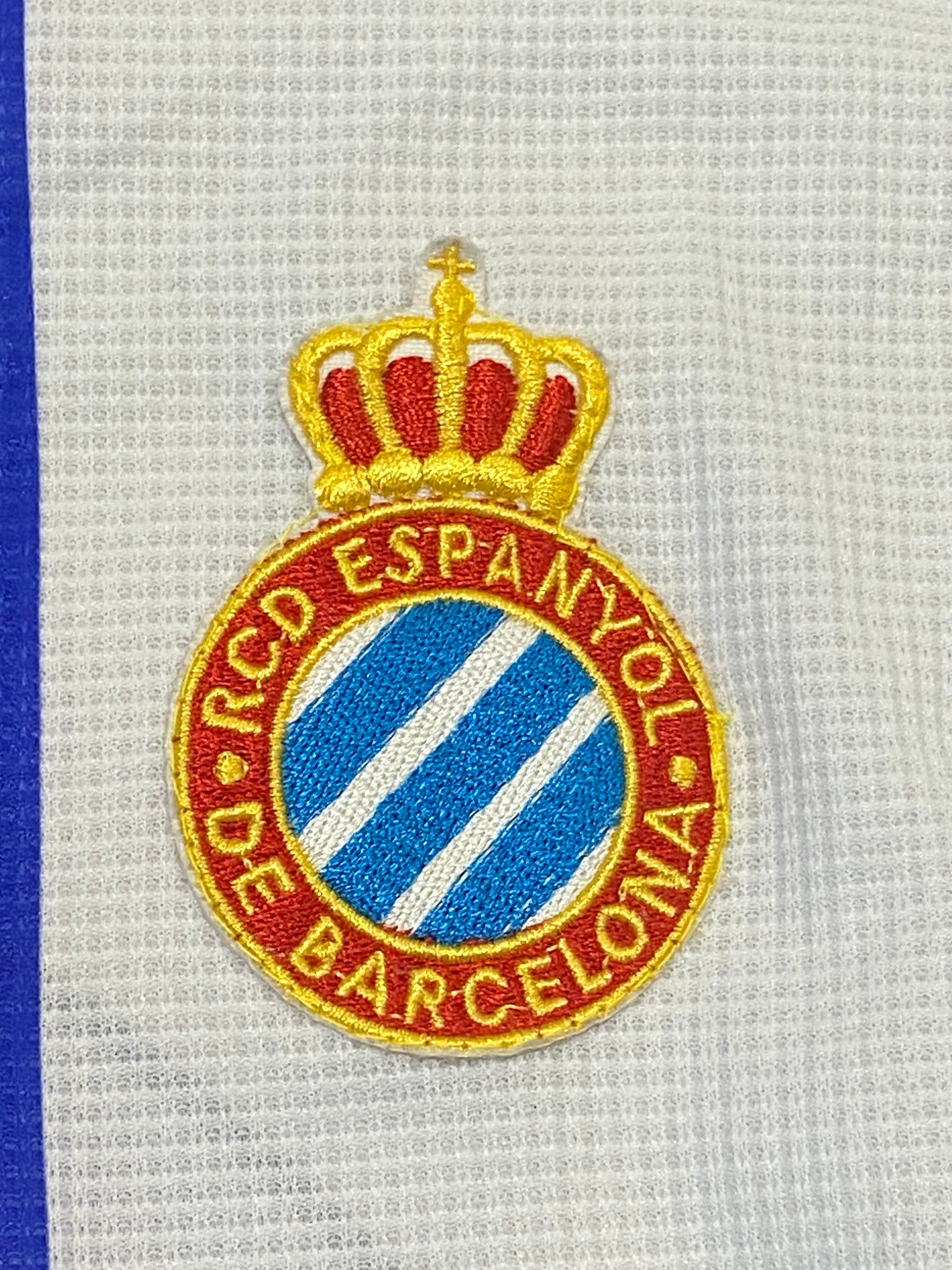 Maillot de foot du RCD Espanyol de Barcelone (porté N.8 CEMBRANOS) saison 1997-98