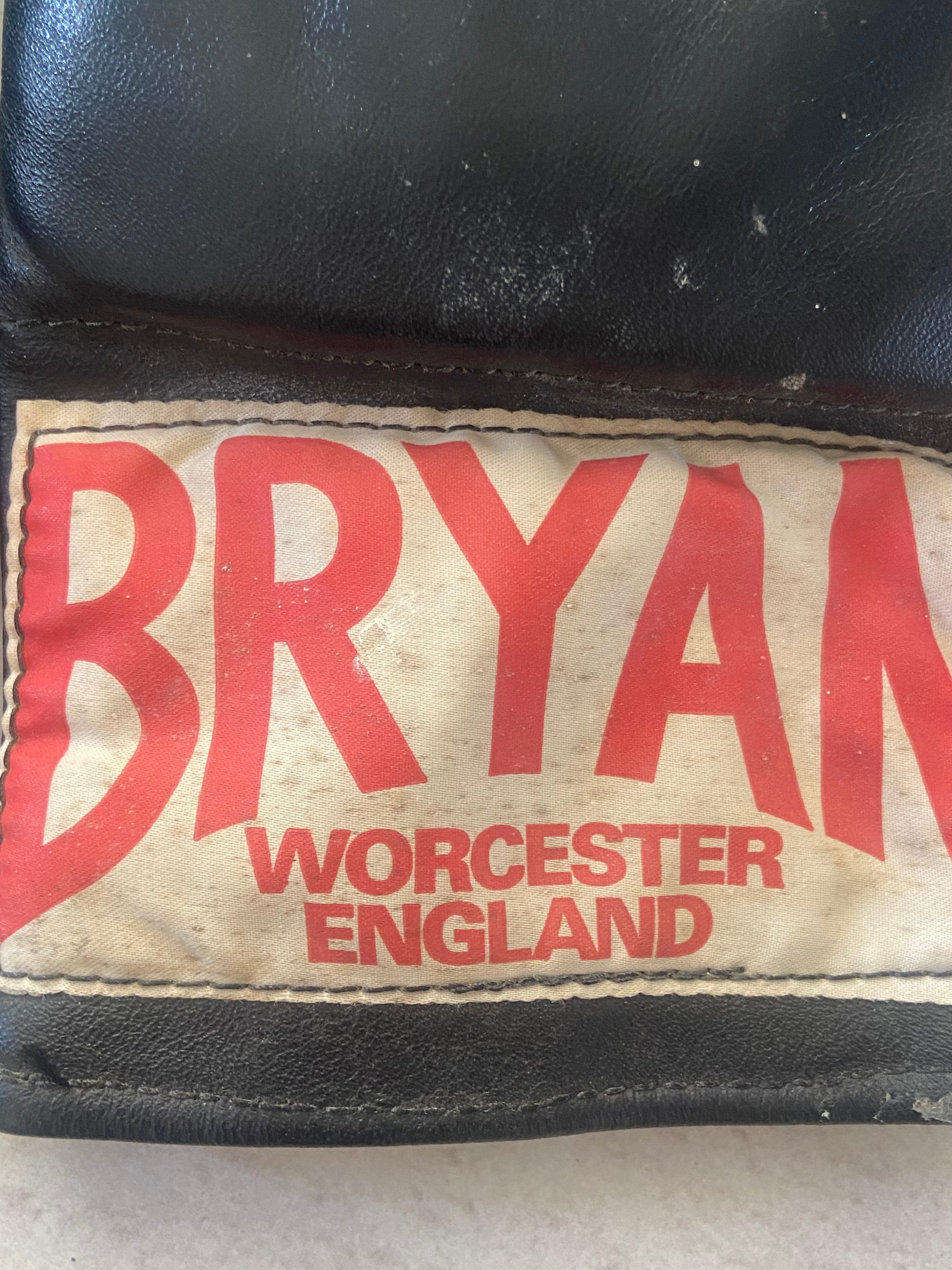 Paire de Mitaines de Sac "Old School" BRYAN Worcester - Cuir - Made in England Vintage COLLECTOR