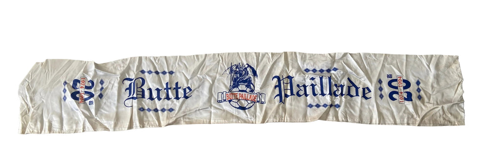 Echarpe de foot de MONTPELLIER MHSC 20ans du Groupe Supporter BUTTE PAILLADE 1974-94 Scarf Supporter