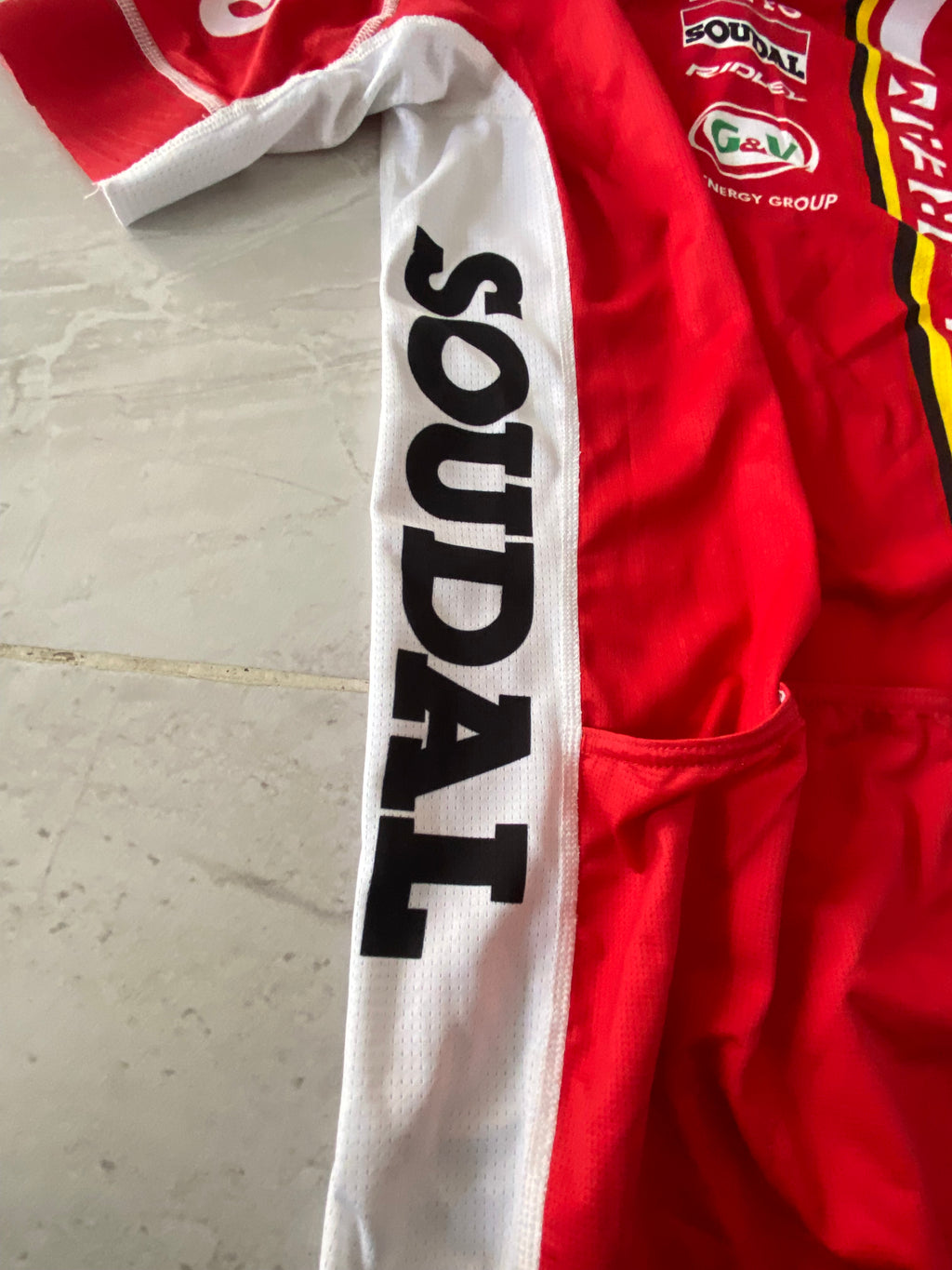 Maillot de cyclisme VERMARC de l’équipe LOTTO-SOUDAL (porté VERVAEKE) année 2015-16