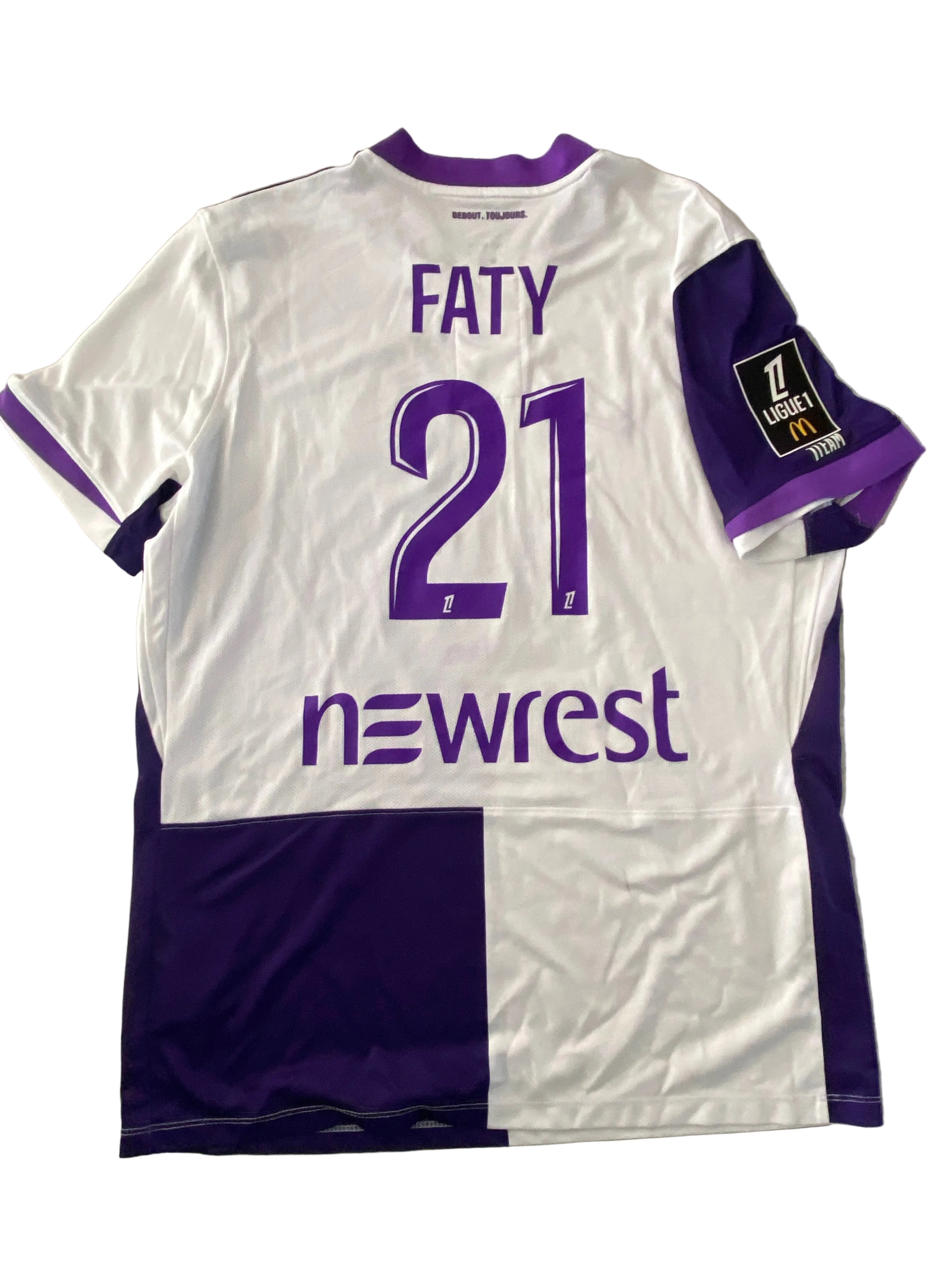 Maillot de foot NIKE du TOULOUSE FC (porté N.21 FATY) saison 2025-26