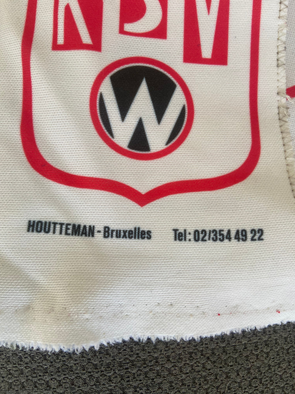 Echarpe de foot du KSV Waregem - Années 80 - Imprimé Équipe "FIAT" & Volkswagen