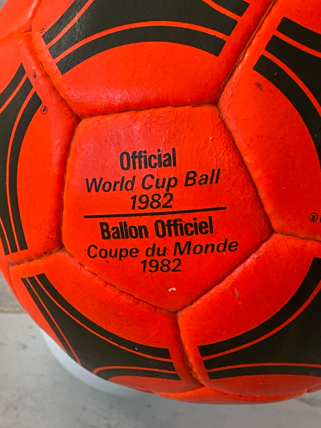 Ballon de foot ADIDAS TANGO ESPAÑA 1982 officiel d’époque COLLECTOR