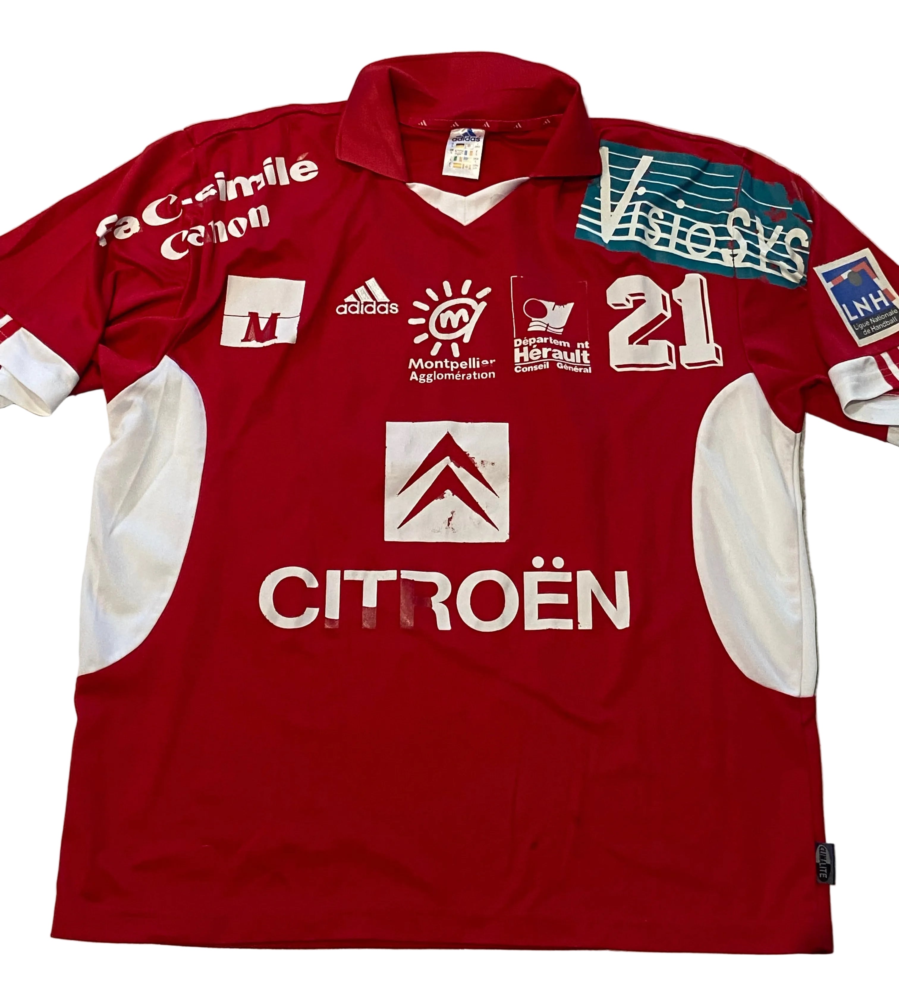 Maillot de Hand-Ball de Montpellier (porté N.21 SCACCIANOCE) saison 2004-05