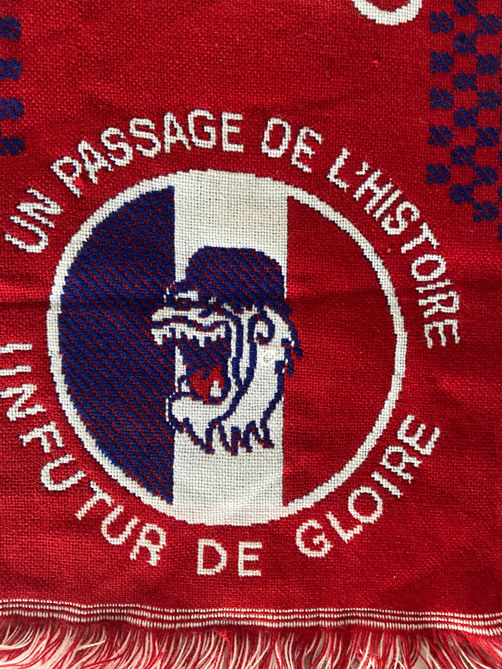 Echarpe de foot de l’OL LYON groupe BAD GONES Scarf Supporter COLLECTOR