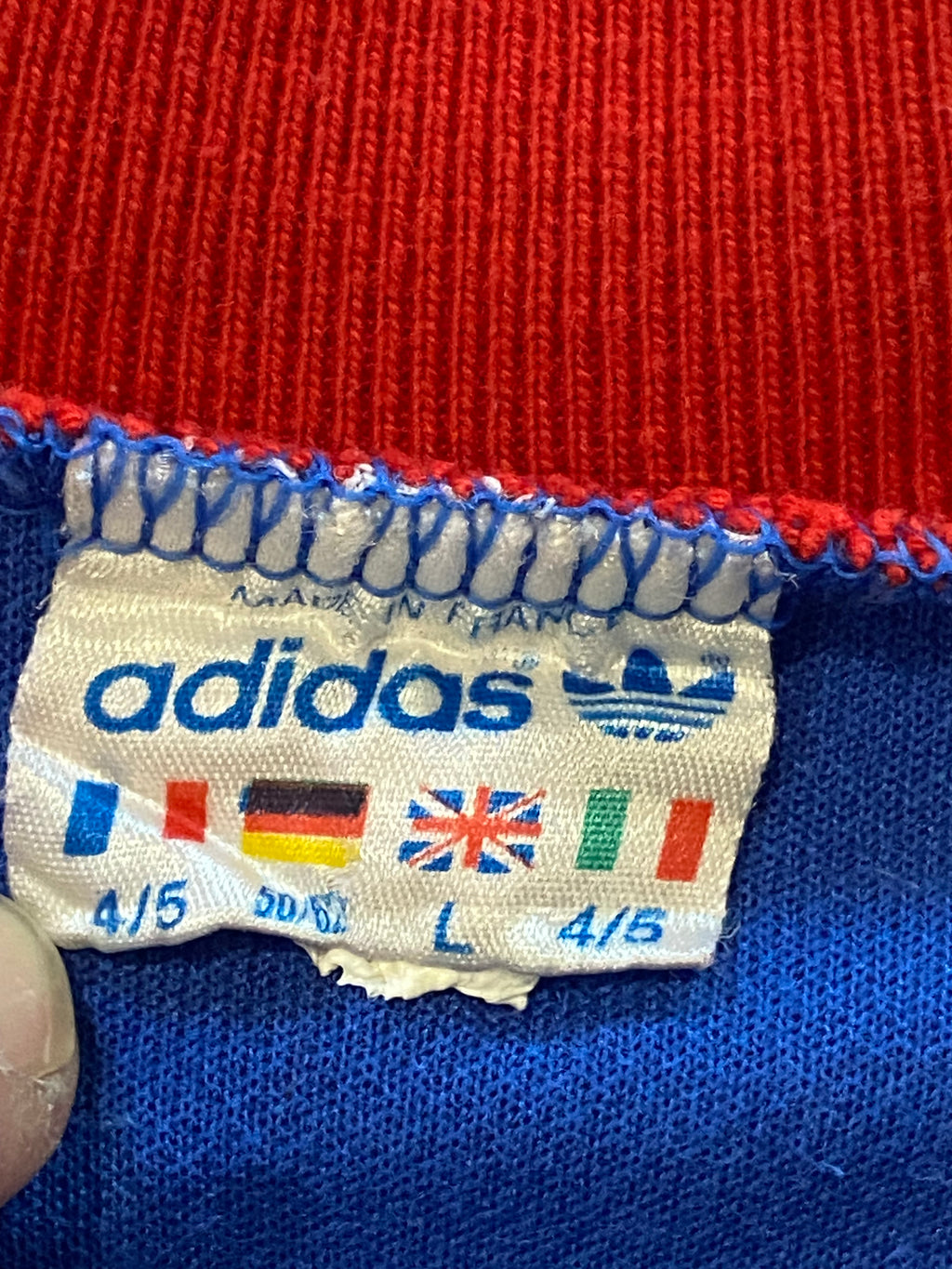 Maillot de Volley-Ball de l’équipe de France (porté N.6 BOUVIER) saison 1990-91