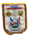 Fanion officiel de foot France vs Luxembourg – Qualification Coupe du Monde 86-Collector Vintage 1985 –