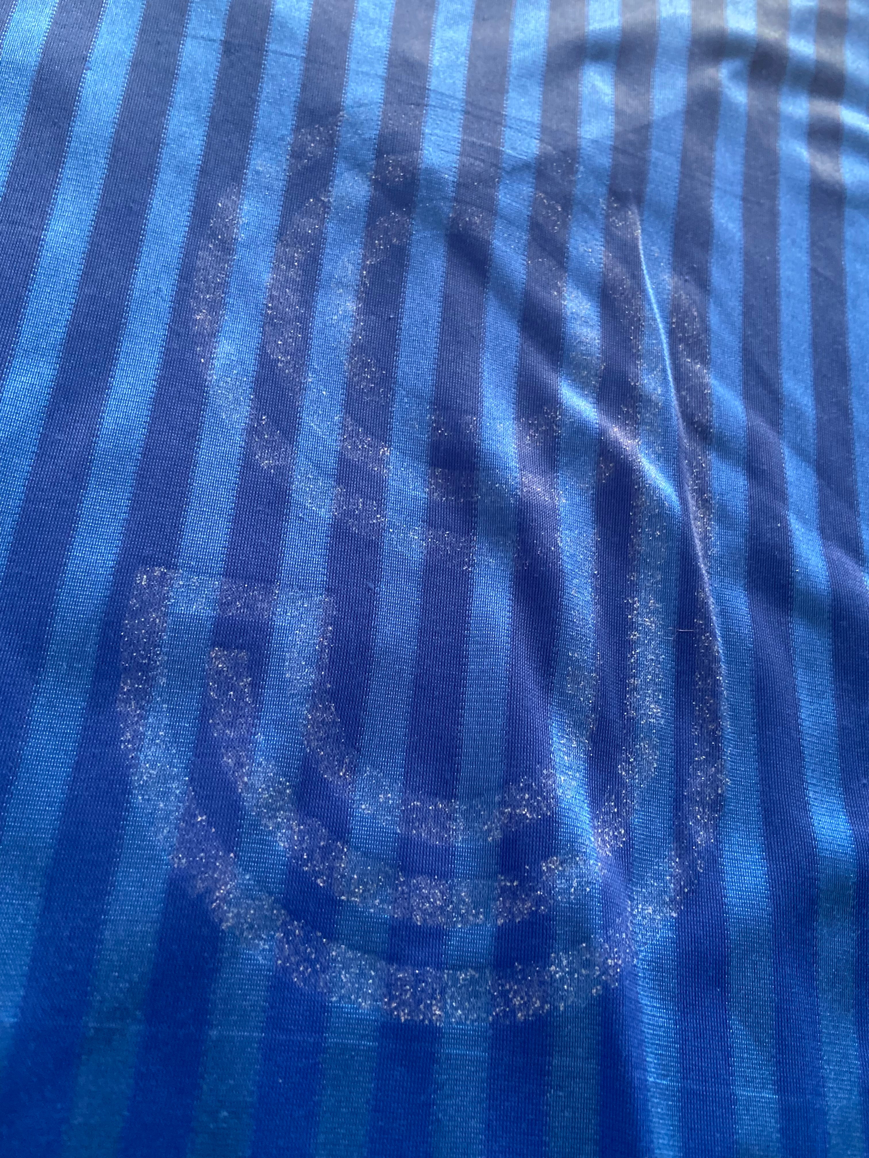 Maillot de foot ADIDAS échauffement training de MONTPELLIER MHSC (porté N.9 XUEREB) saison 1989-90
