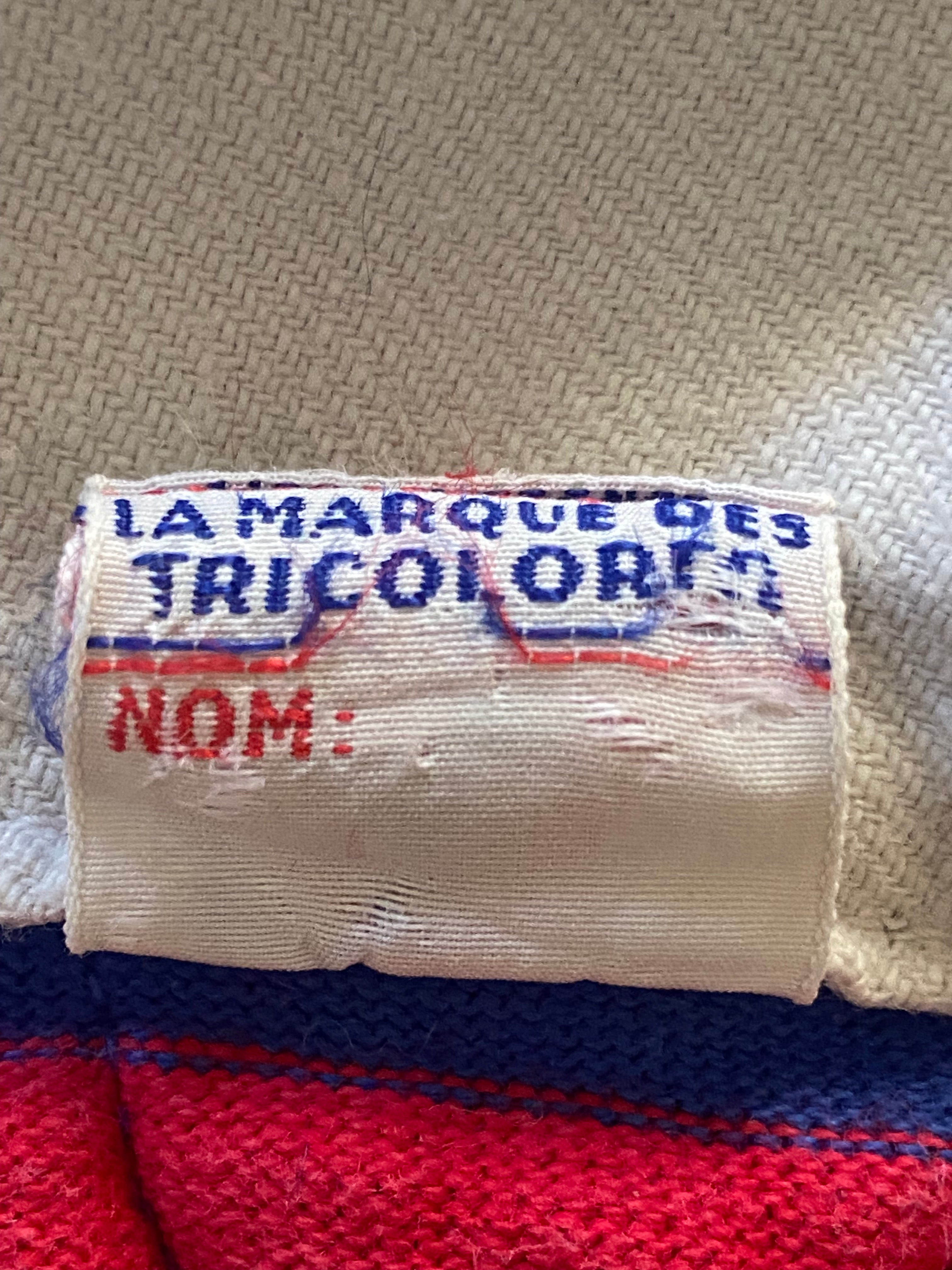 Maillot de rugby LE COQ SPORTIF de l’AS BEZIERS - porté N.18 - années 60 COLLECTOR