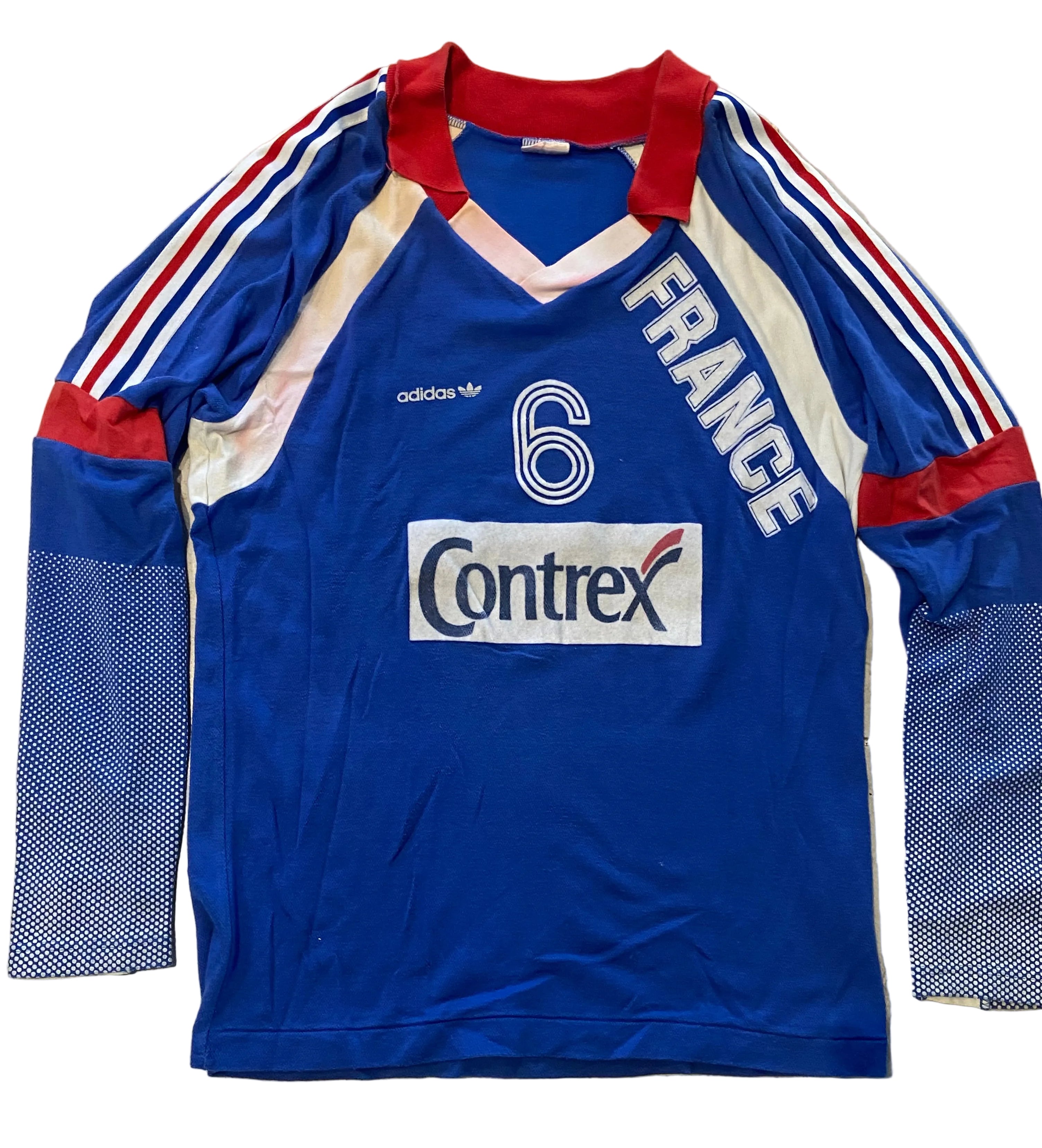 Maillot de Volley-Ball de l’équipe de France (porté N.6 BOUVIER) saison 1990-91