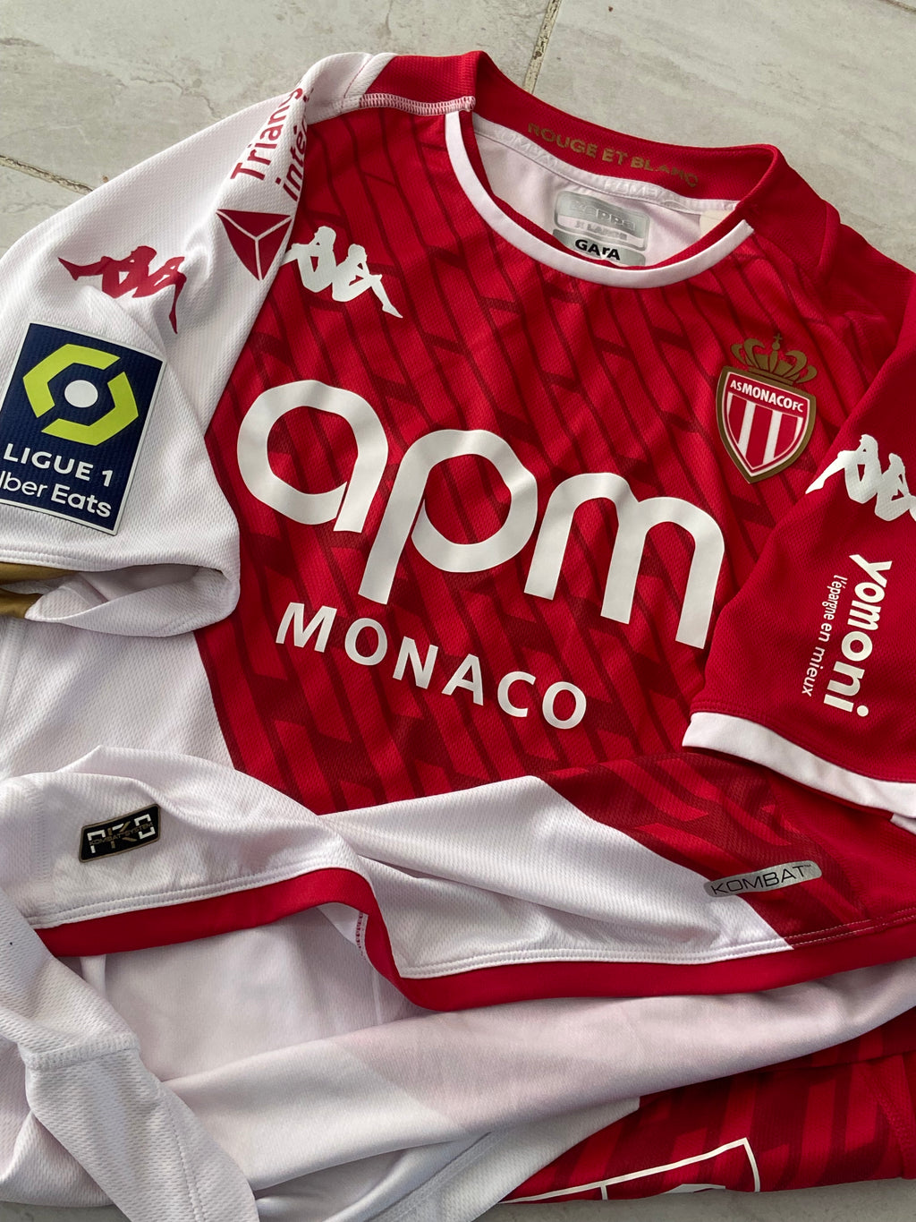Maillot de foot KAPPA de l’AS MONACO (porté par le N.34 MATSIMA) saison 2023-24