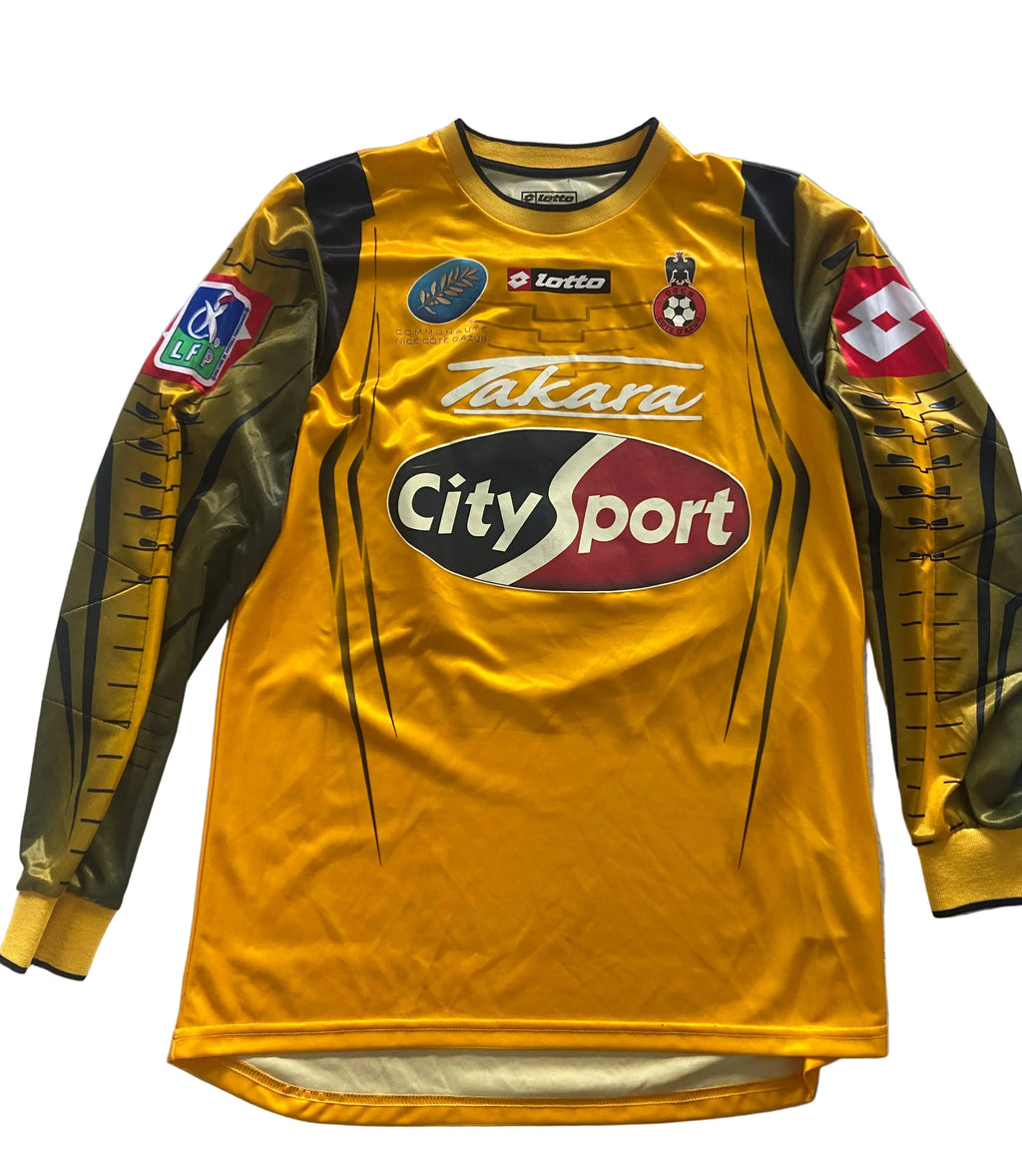 Maillot de foot LOTTO de l’OGC NICE (porté N.1 LLORIS) saison 2007-08