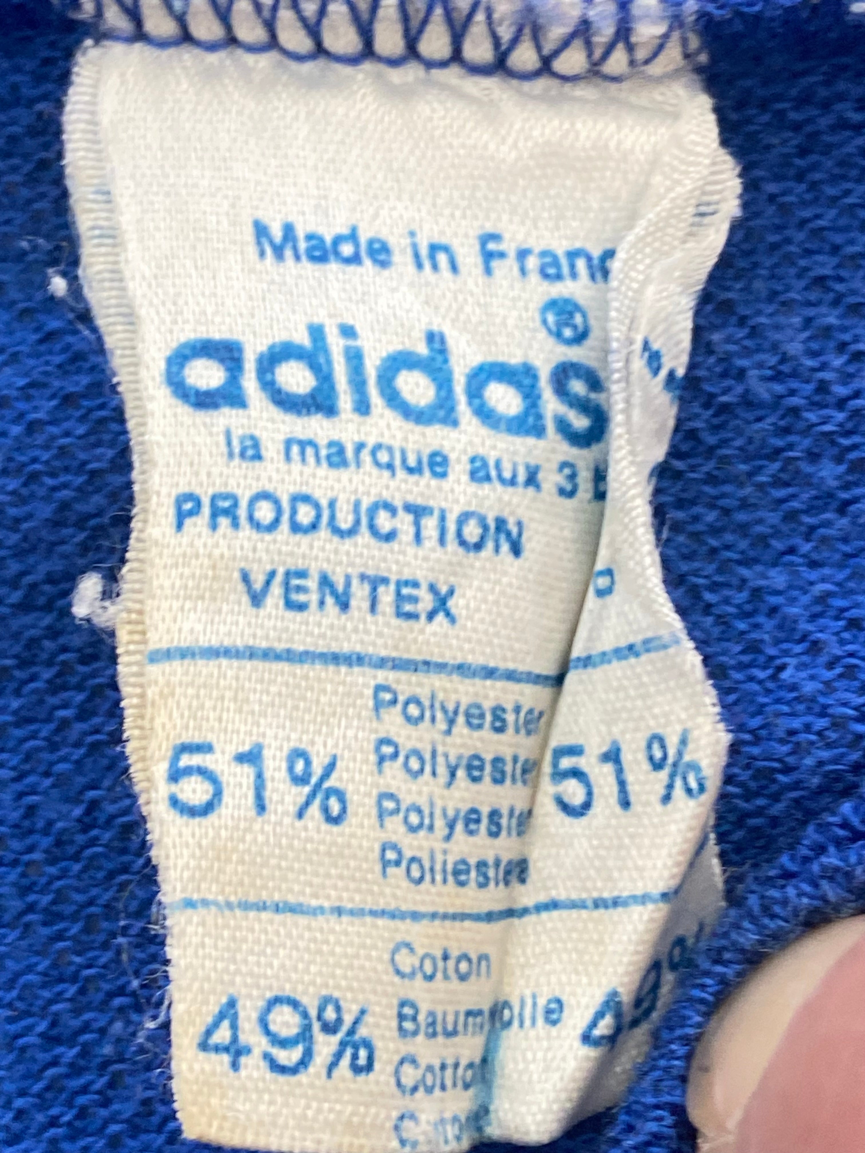 Maillot de foot ADIDAS de L’équipe de FRANCE 1984 (N.10 PLATINI)