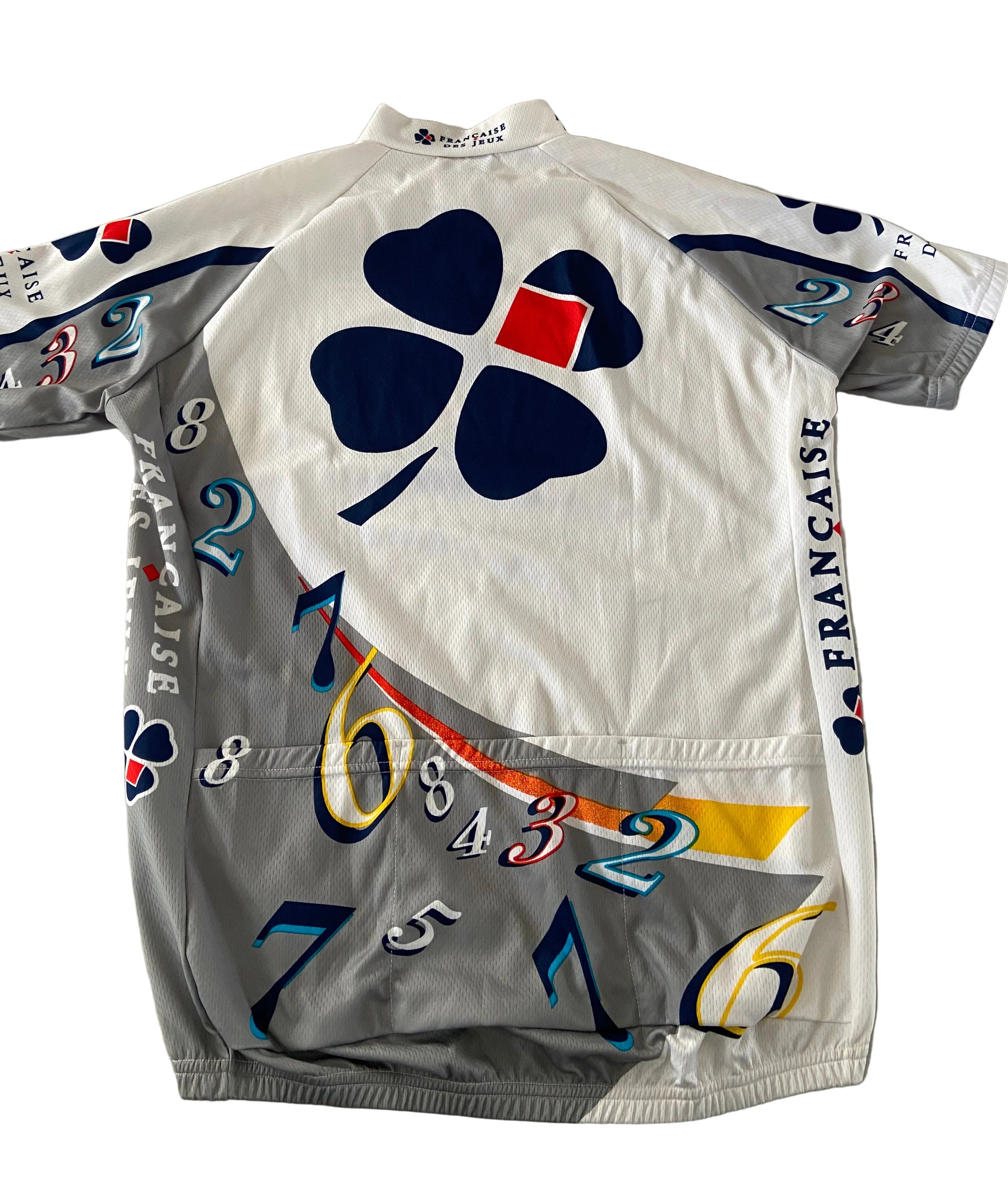 Maillot de cyclisme SHIMANO de l’équipe Française des Jeux (GUESDON-REBELLIN-SCANDRI) année 1997-98
