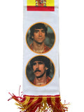 Écharpe de foot -Equipe nationale d’Espagne - Photos joueurs- Coupe du Monde 1982- vintage COLLECTOR