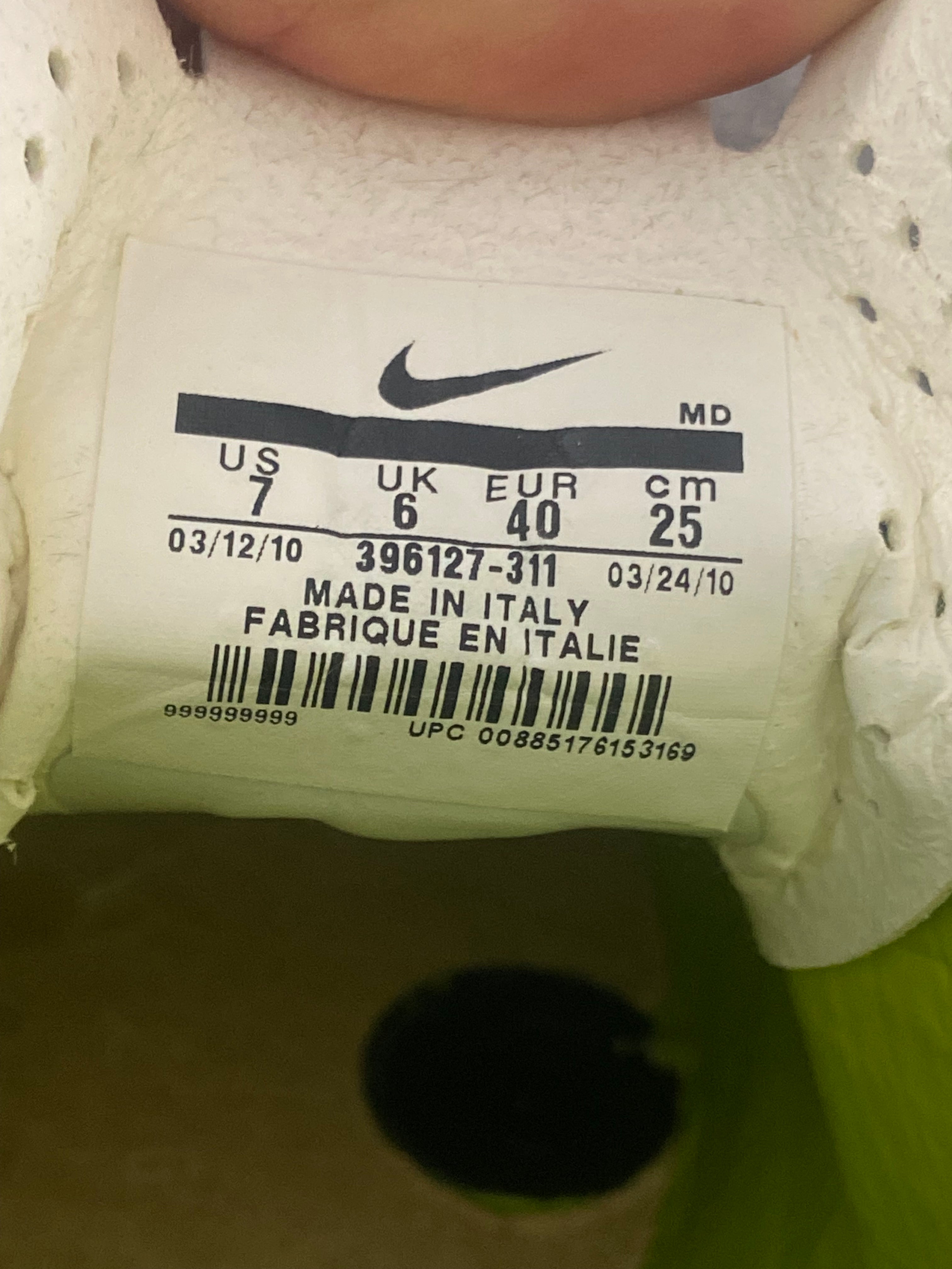 Paire de chaussures à crampons NIKE MERCURIAL VAPOR VIII (portées Mathieu VALBUENA) OM MARSEILLE FRANCE