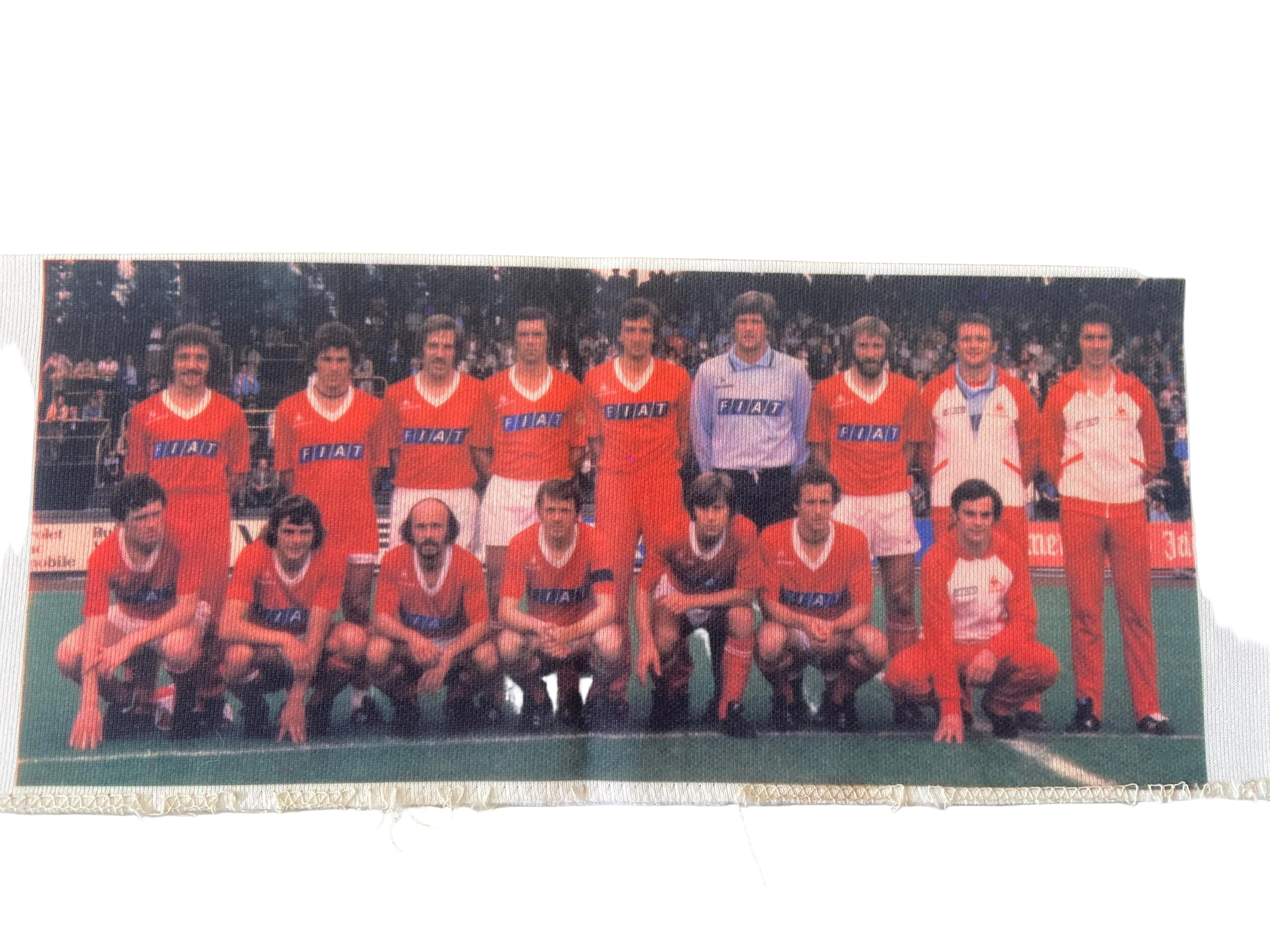 Echarpe de foot du KSV Waregem - Années 80 - Imprimé Équipe "FIAT" & Volkswagen