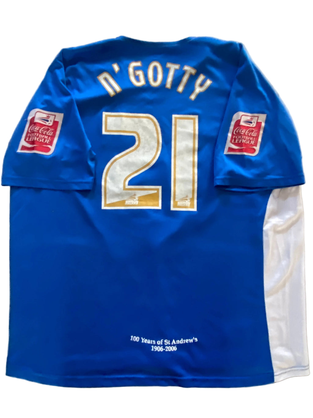 Maillot de foot LONSDALE de BIRMINGHAM CITY FC) porté N.21 N’GOTTY) saison 2006-07 (100 ans du club)