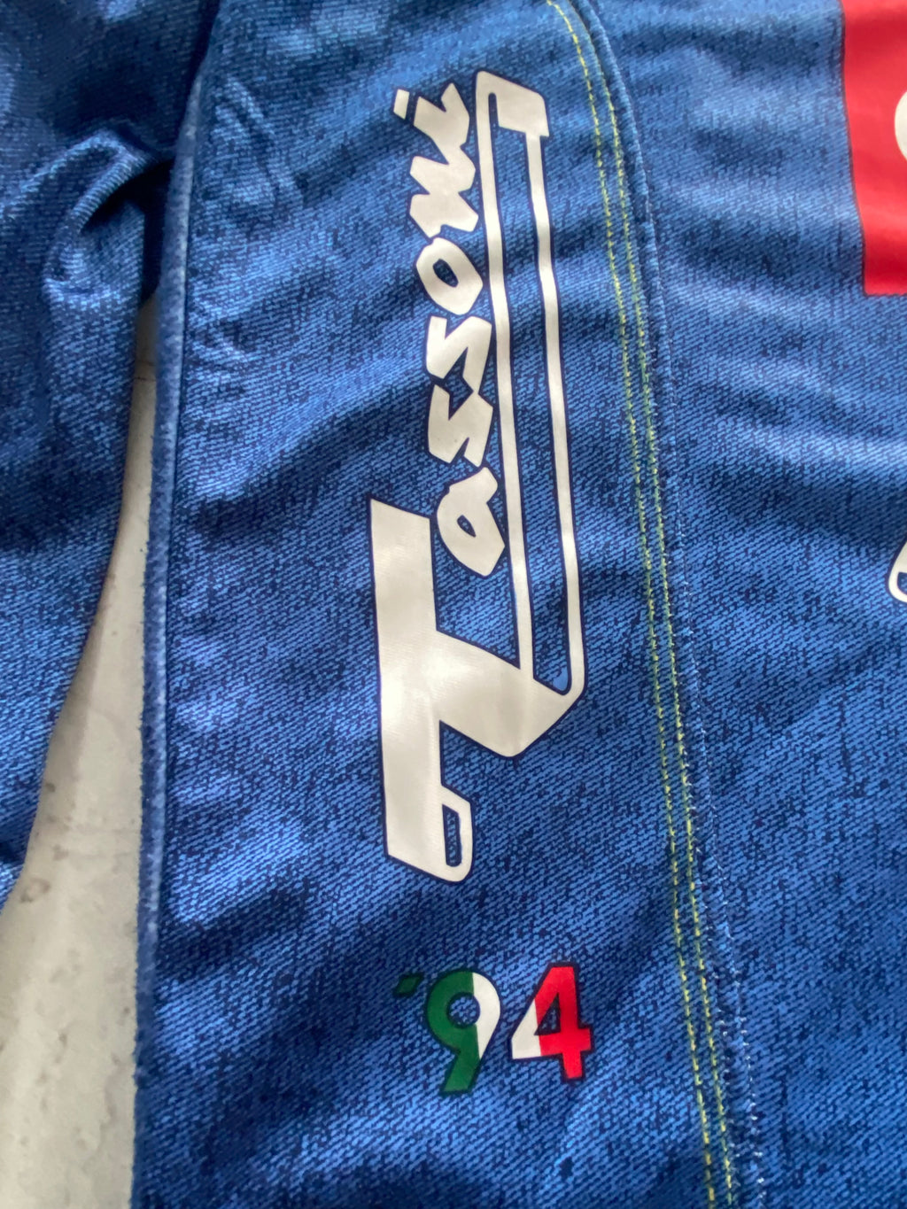 Veste de Vélo Cyclisme - NALINI équipe Carrera Jeans - Pantani Era - année 94 COLLECTOR