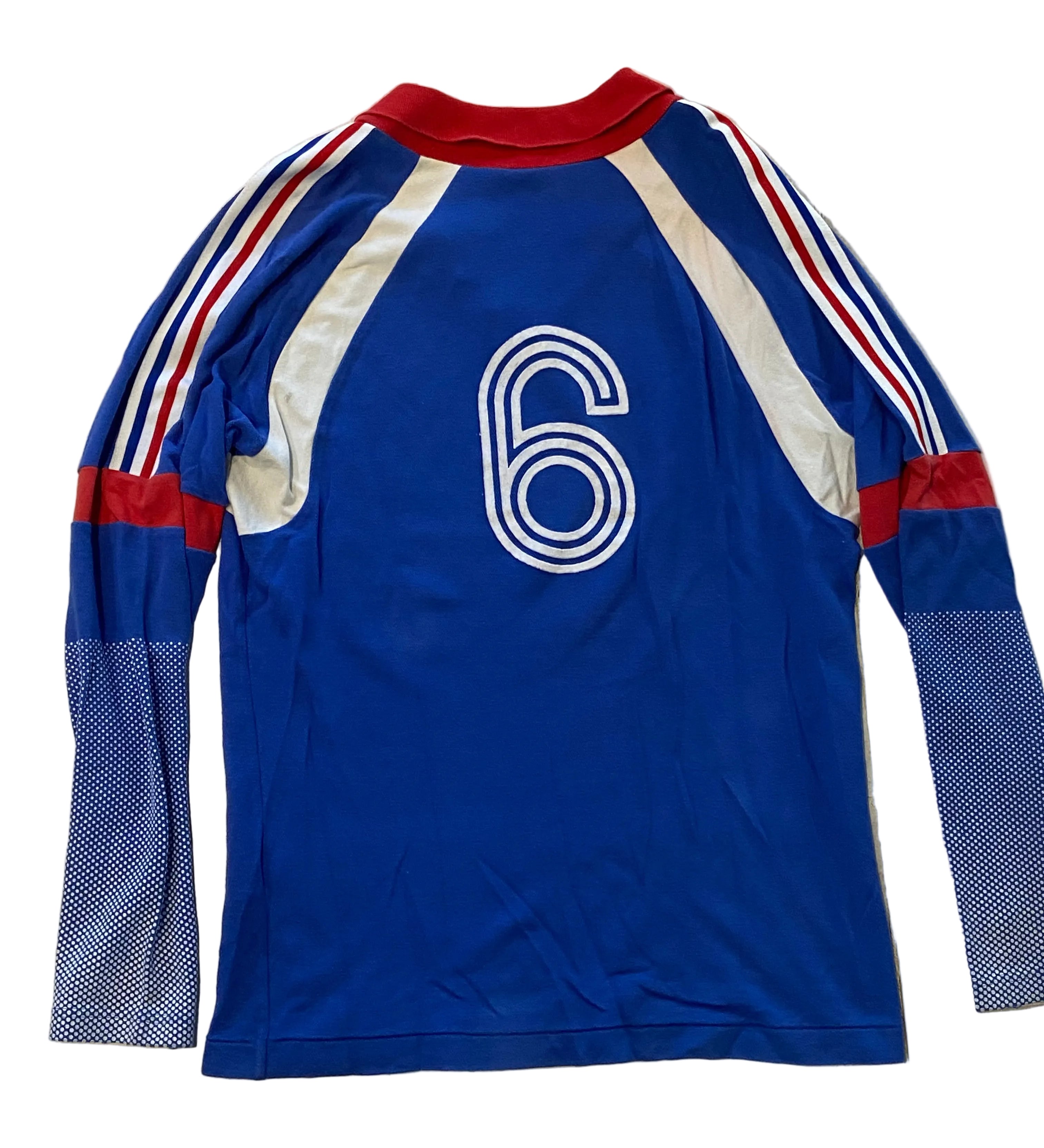 Maillot de Volley-Ball de l’équipe de France (porté N.6 BOUVIER) saison 1990-91