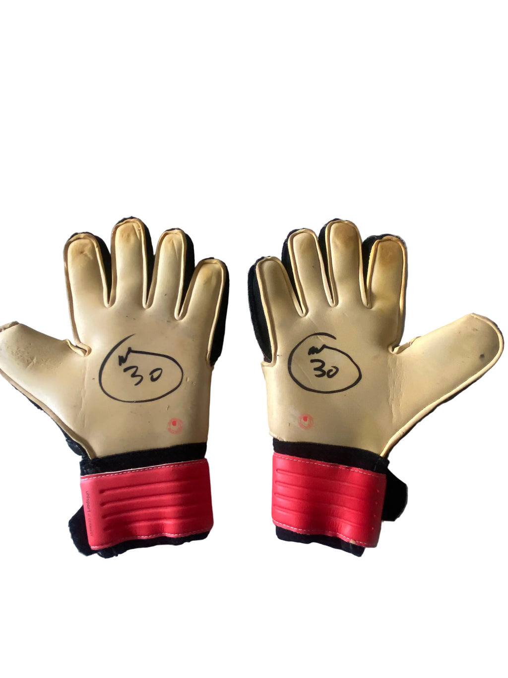 Paire de gants UHLSPORT de gardien de but (portés Jessy MOULIN) AS SAINT-ETIENNE