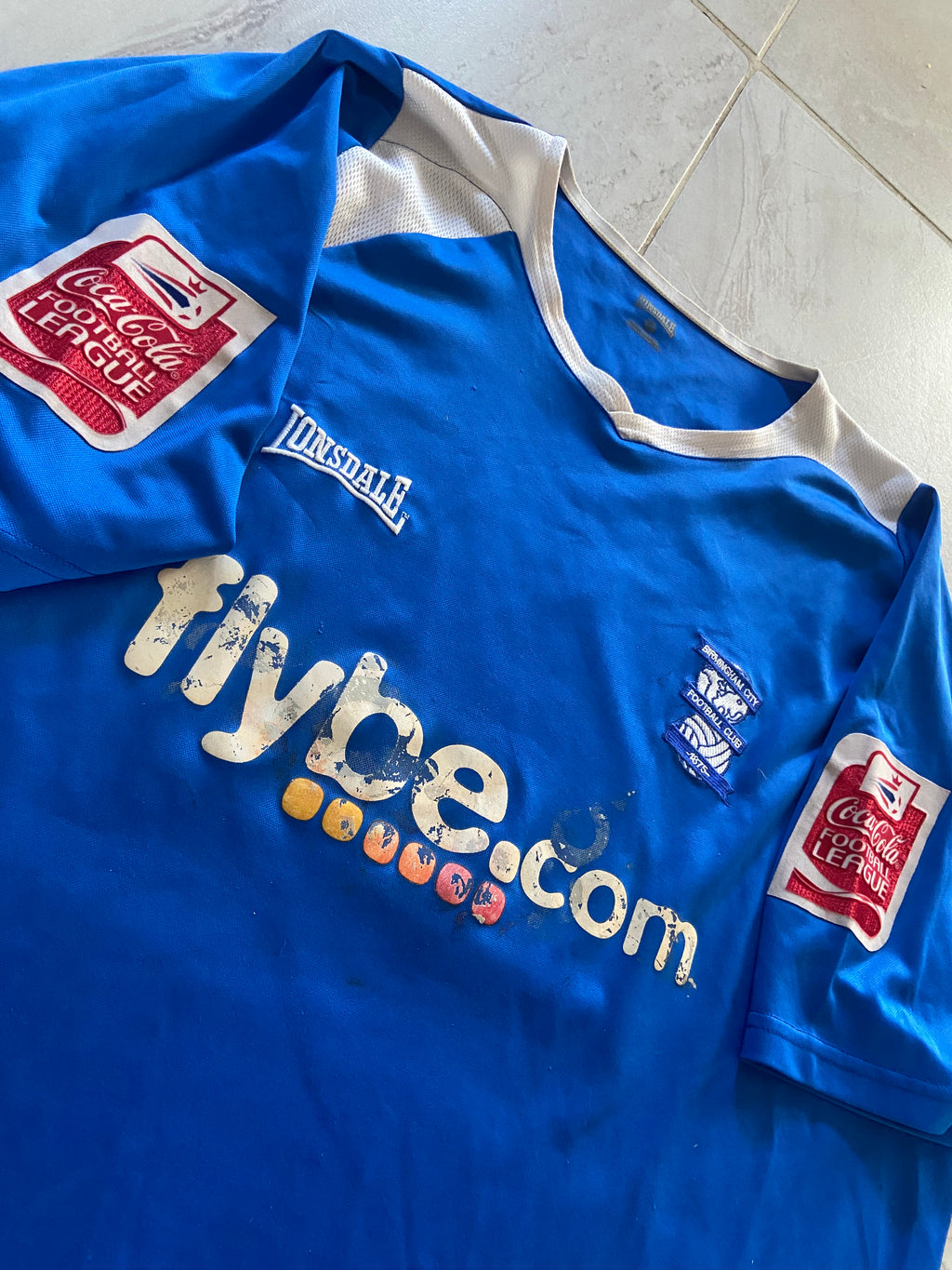 Maillot de foot LONSDALE de BIRMINGHAM CITY FC) porté N.21 N’GOTTY) saison 2006-07 (100 ans du club)