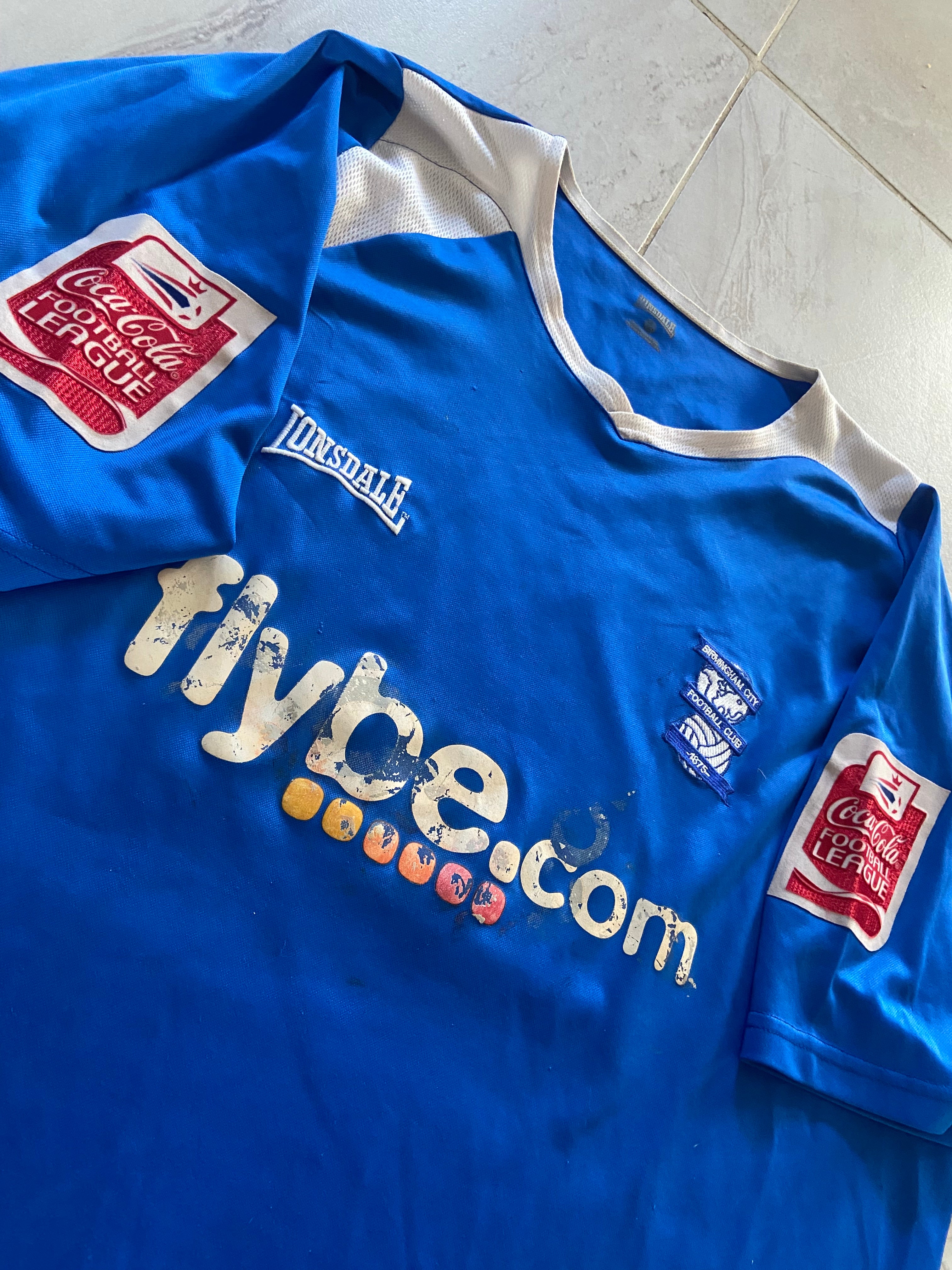 Maillot de foot LONSDALE de BIRMINGHAM CITY FC) porté N.21 N’GOTTY) saison 2006-07 (100 ans du club)