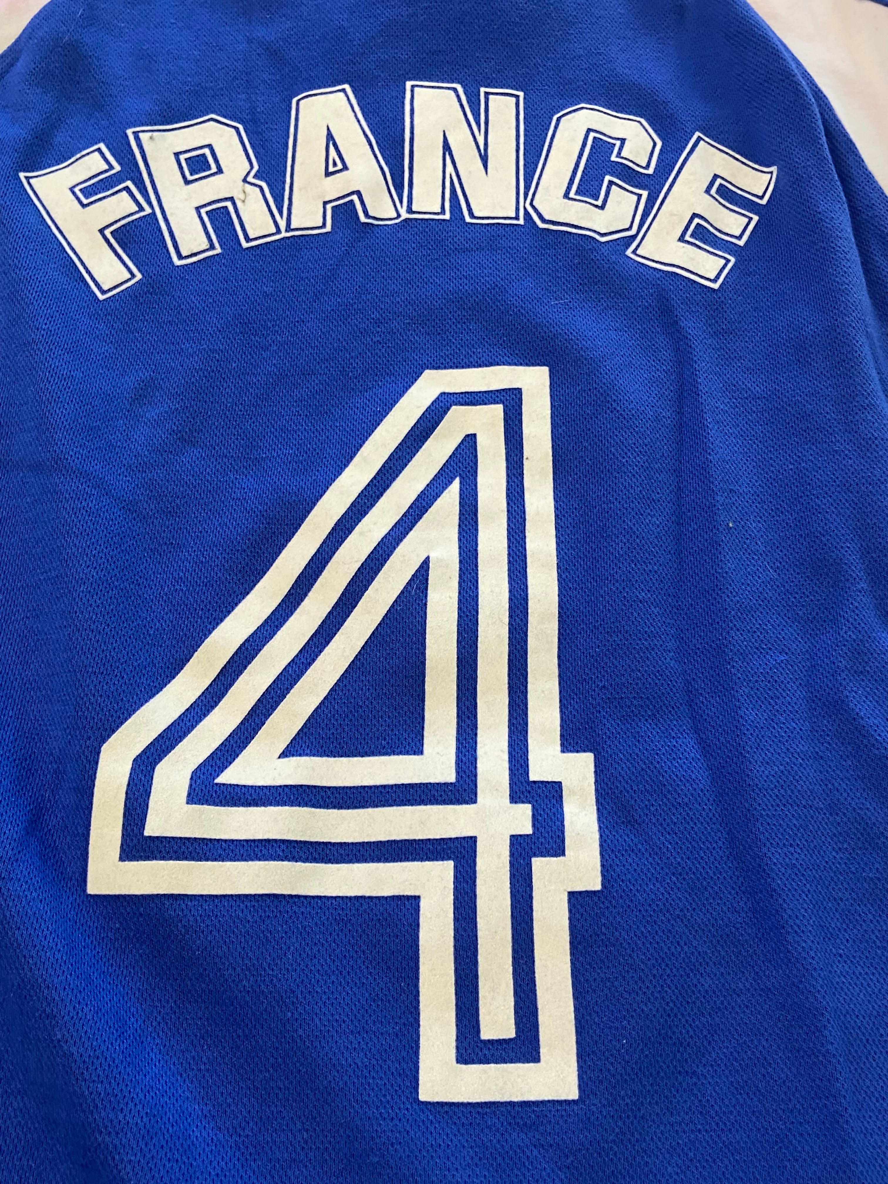 Maillot de volley-ball de l’Equipe de France (porté N.4 BLAIN) saison 1986-88 Collector