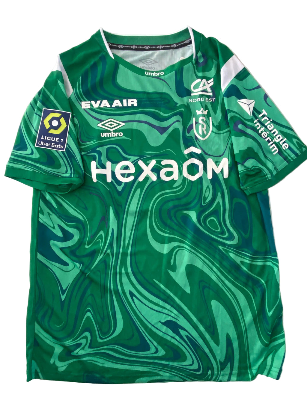 Maillot de foot UMBRO du STADE de REIMS (porté N.96 OLLIERO) saison 2023-24