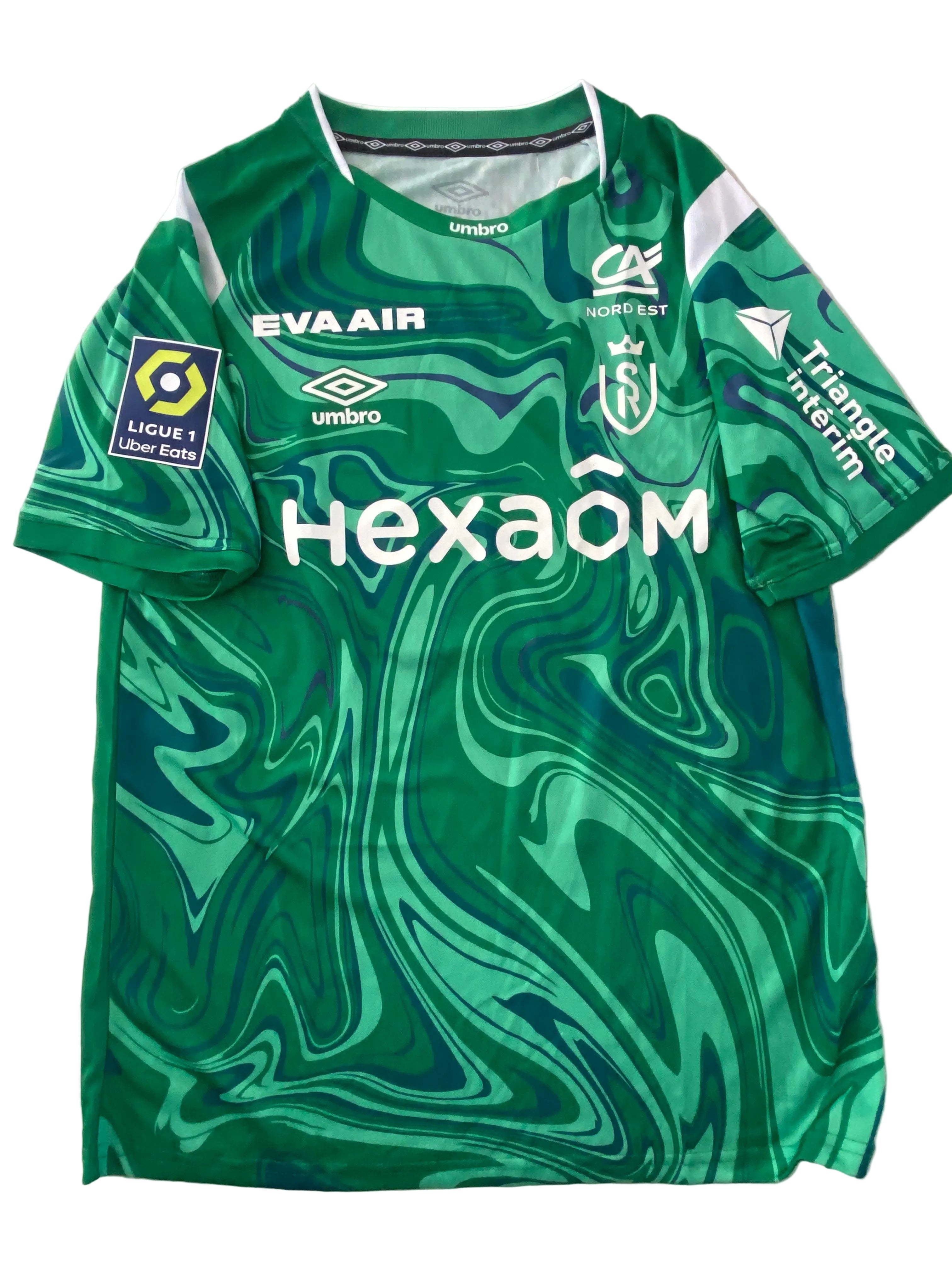 Maillot de foot UMBRO du STADE de REIMS (porté N.96 OLLIERO) saison 2023-24